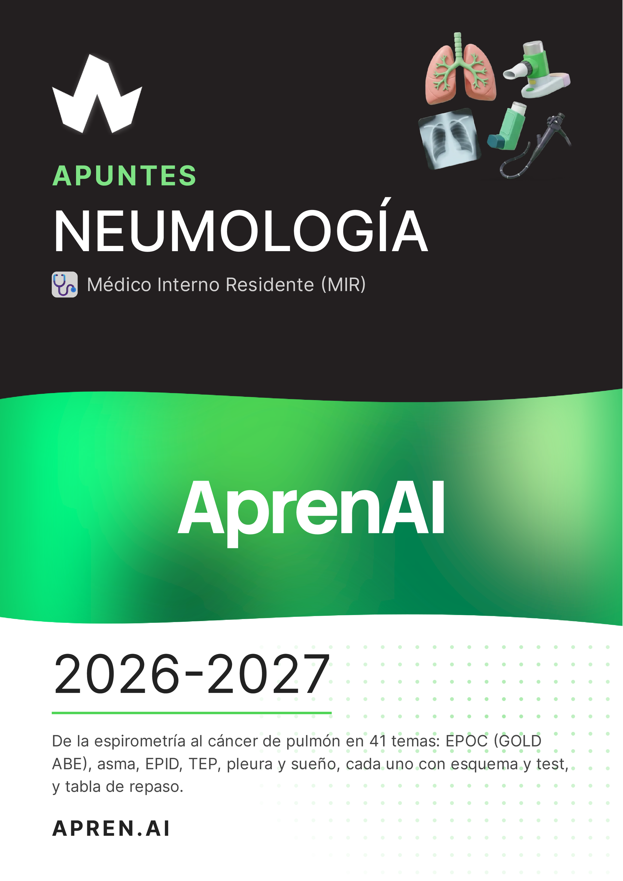 Portada del manual MIR de Neumología