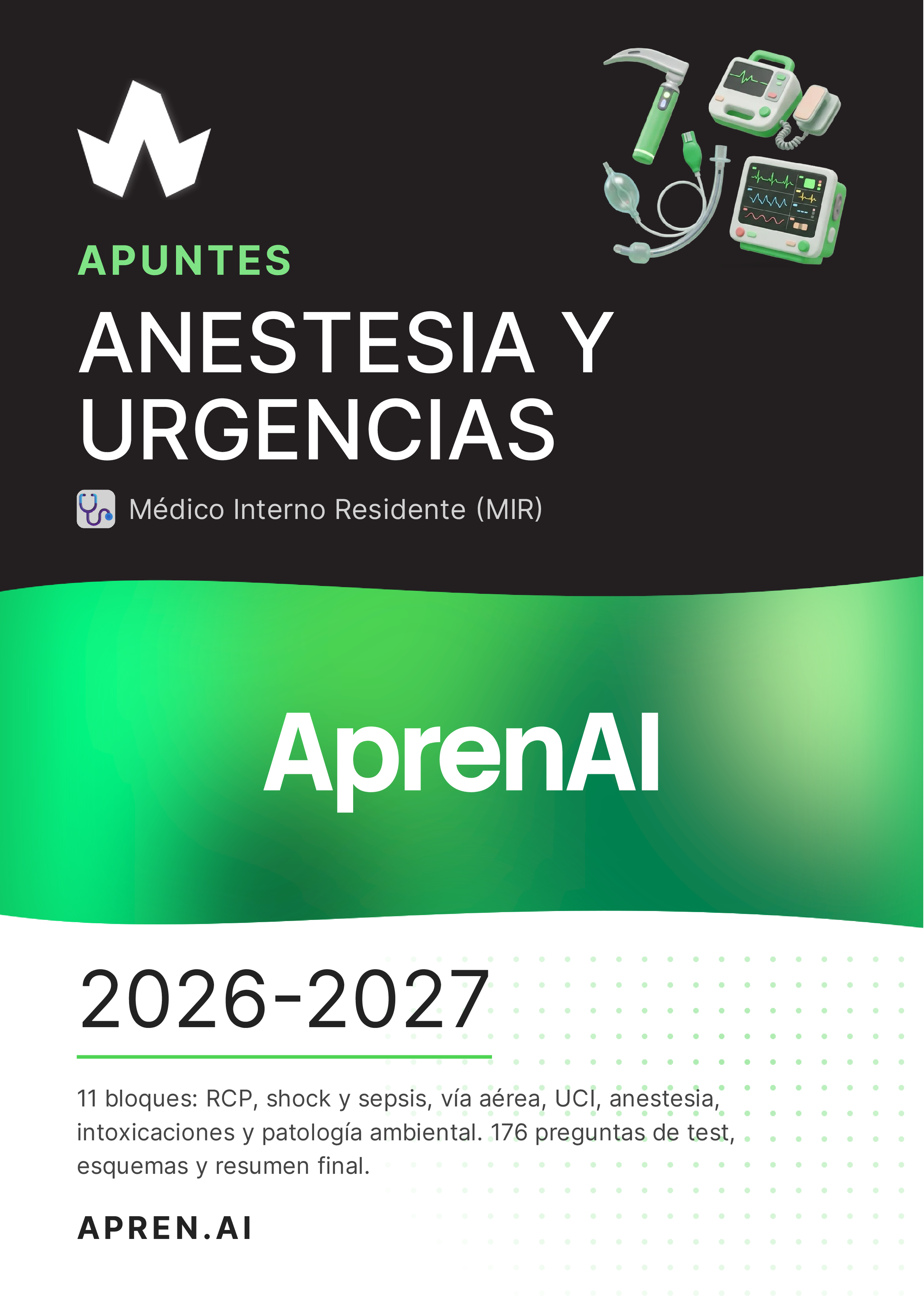 Portada del manual MIR de Anestesia y urgencias