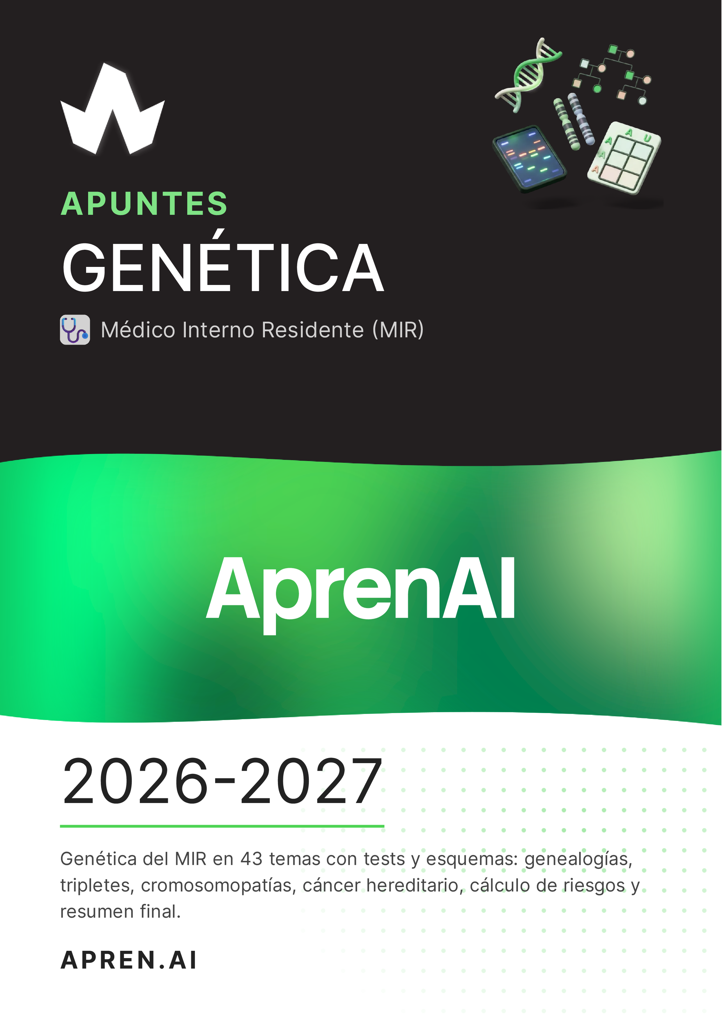 Portada del manual MIR de Genética
