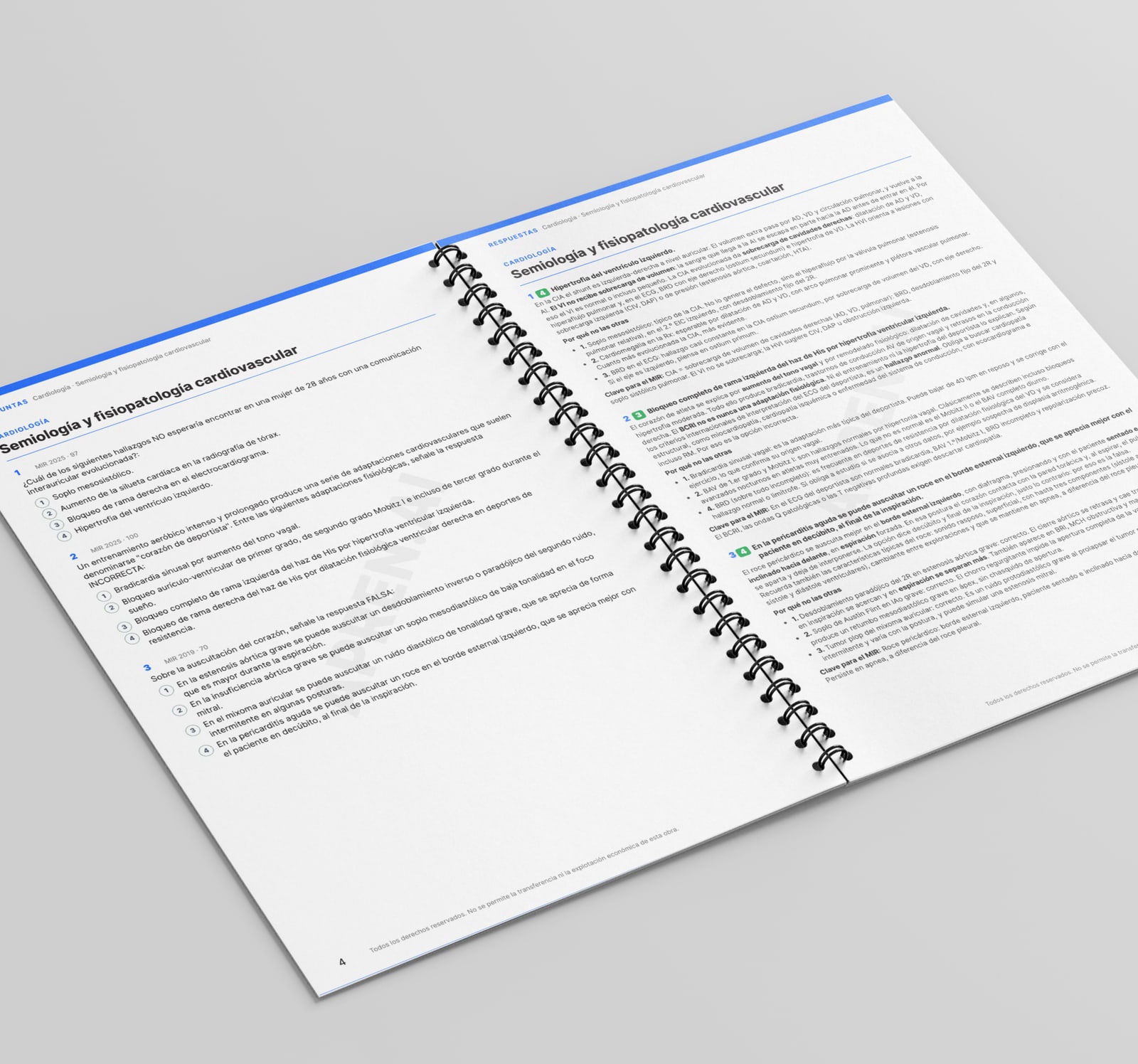 Cuaderno de test de Medicina (MIR): Cardiología