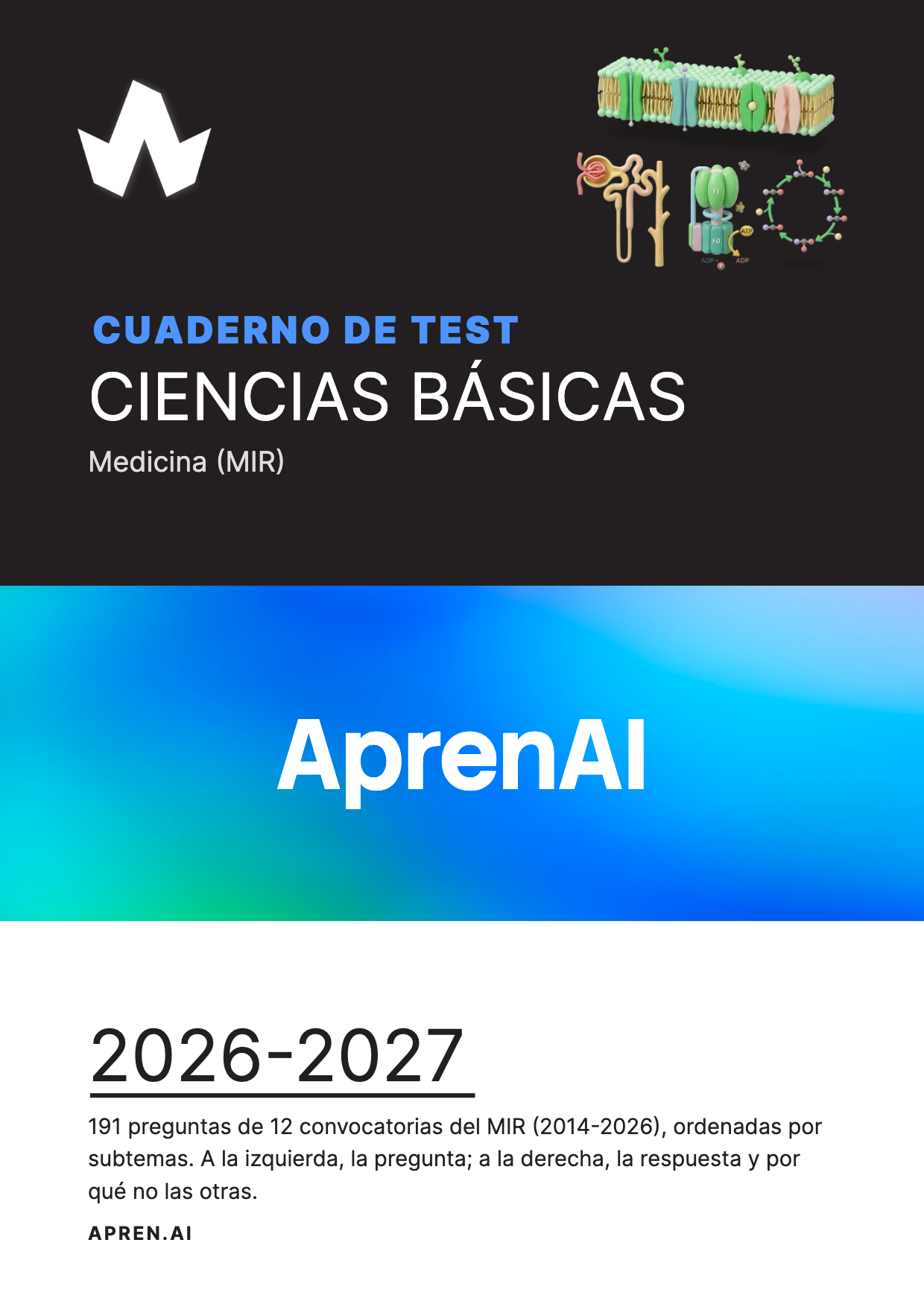 Cuaderno de test de Medicina (MIR): Ciencias básicas