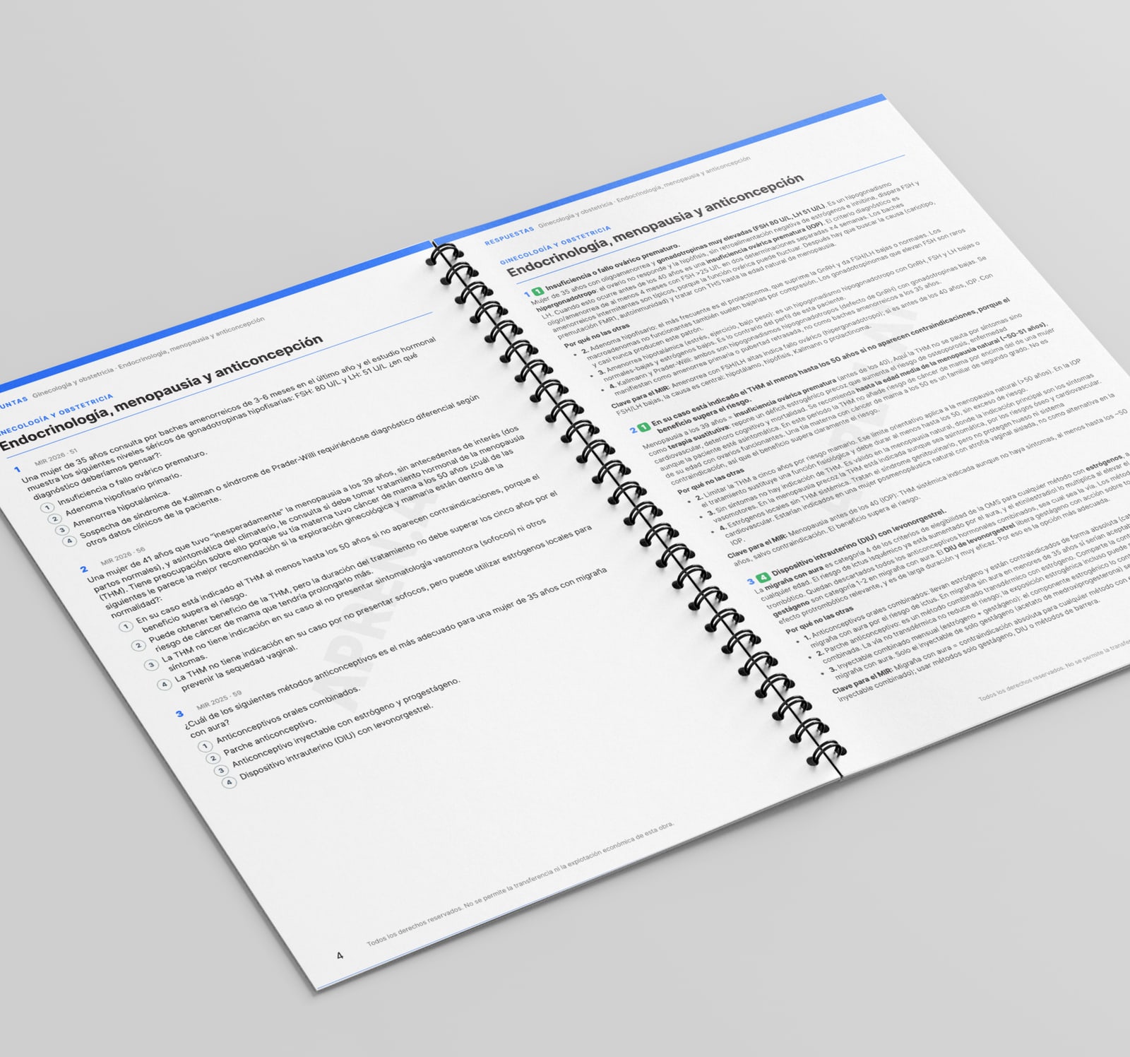 Cuaderno de test de Medicina (MIR): Ginecología, Pediatría y Psiquiatría