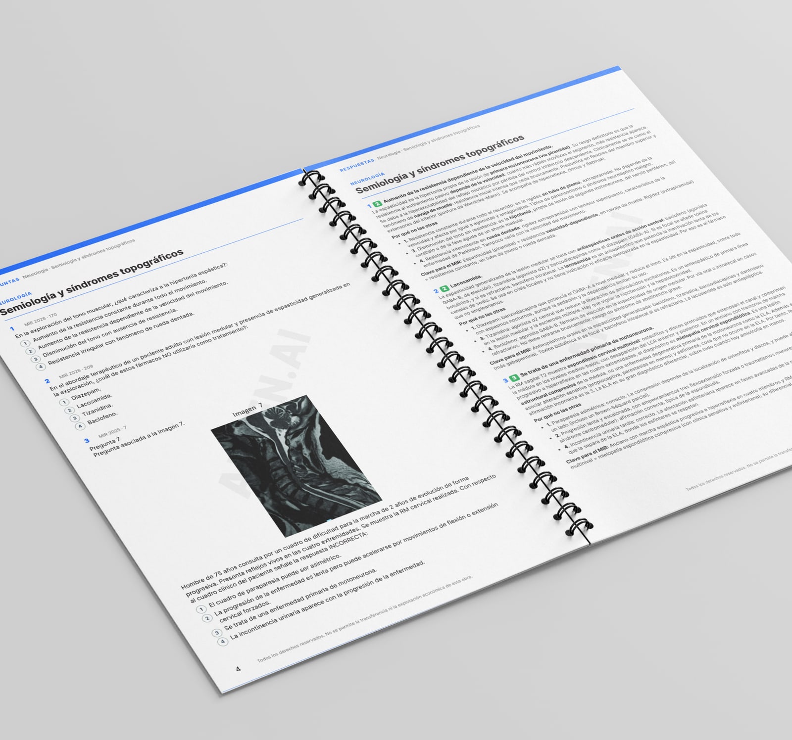 Cuaderno de test de Medicina (MIR): Neurología y Geriatría