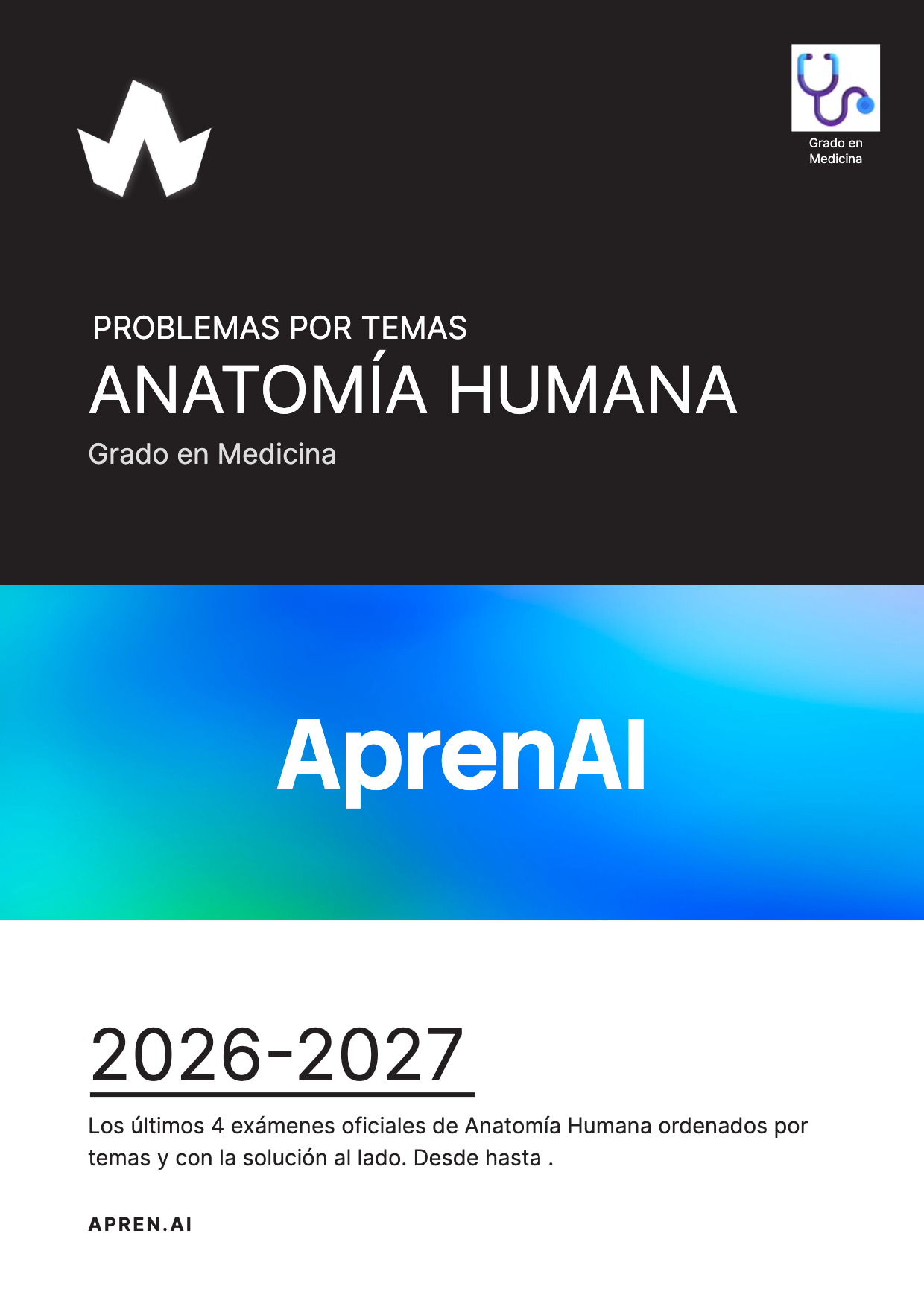 Dosier de exámenes de Anatomía Humana