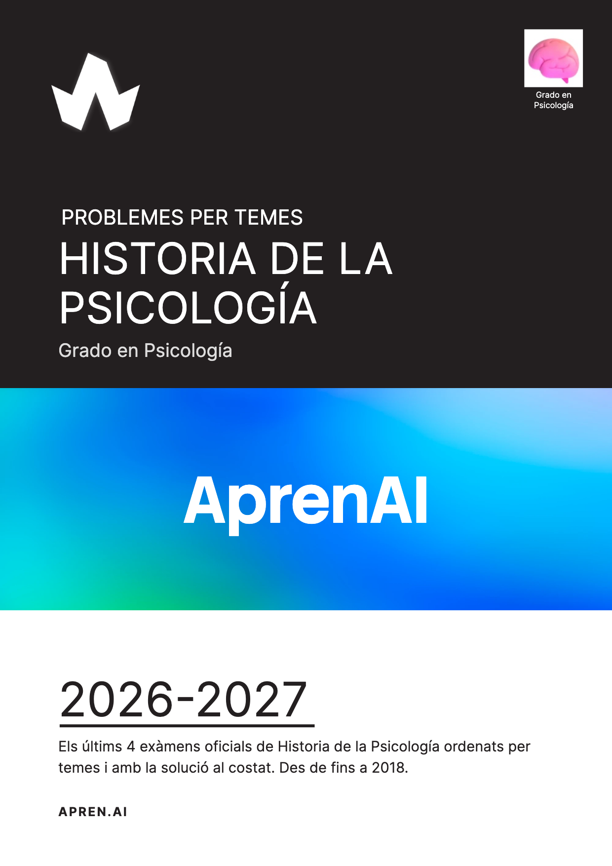 Dossier d'exàmens de Historia de la Psicología