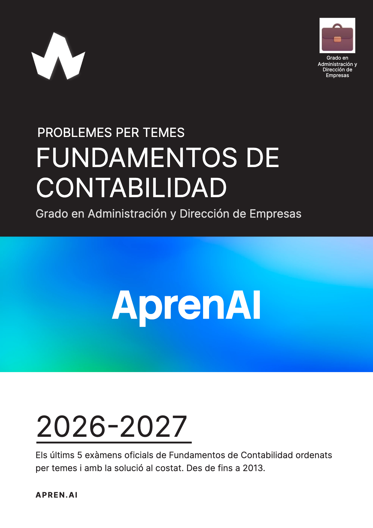 Dossier d'exàmens de Fundamentos de Contabilidad
