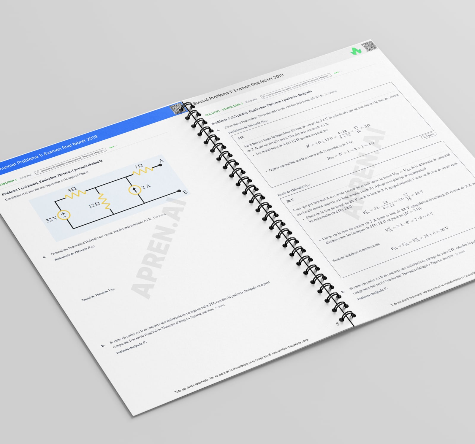 Dossier d'exàmens de Electricitat i Electrònica