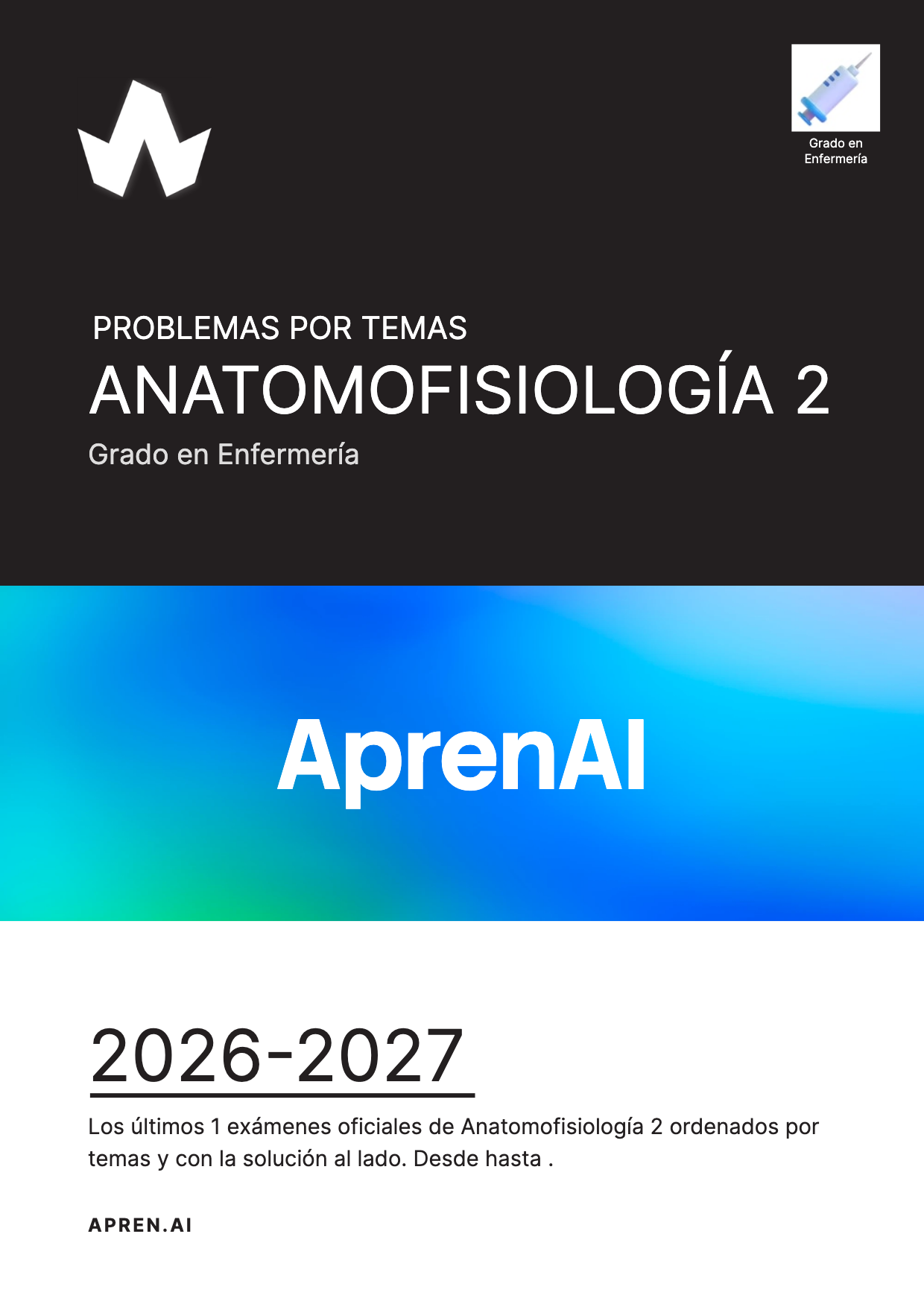 Dosier de exámenes de Anatomofisiología 2