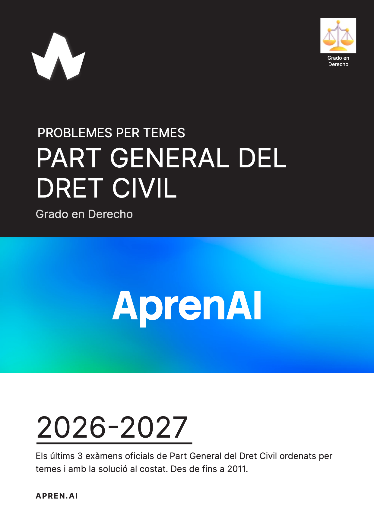 Dossier d'exàmens de Part General del Dret Civil