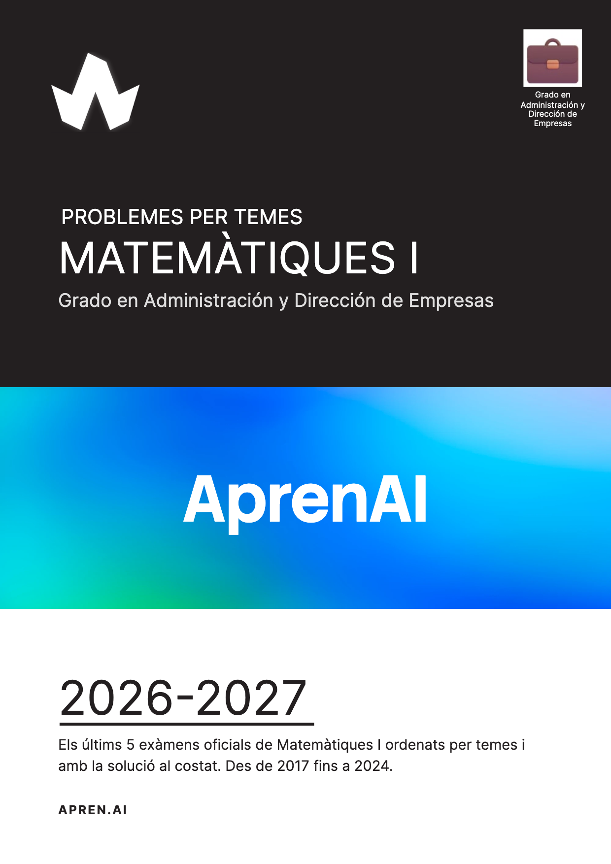 Dosier de exámenes de Matemàtiques I