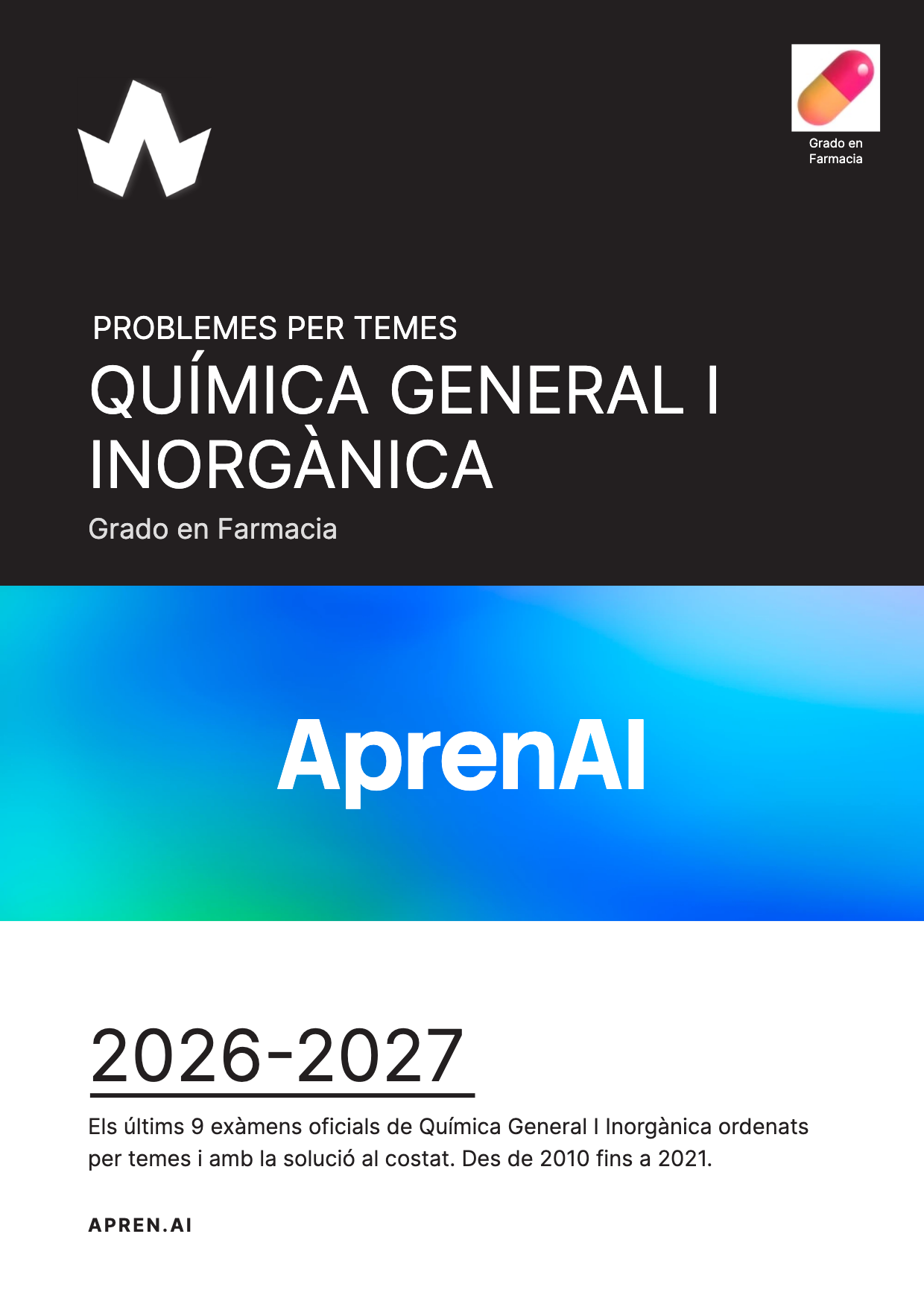 Dossier d'exàmens de Química General I Inorgànica