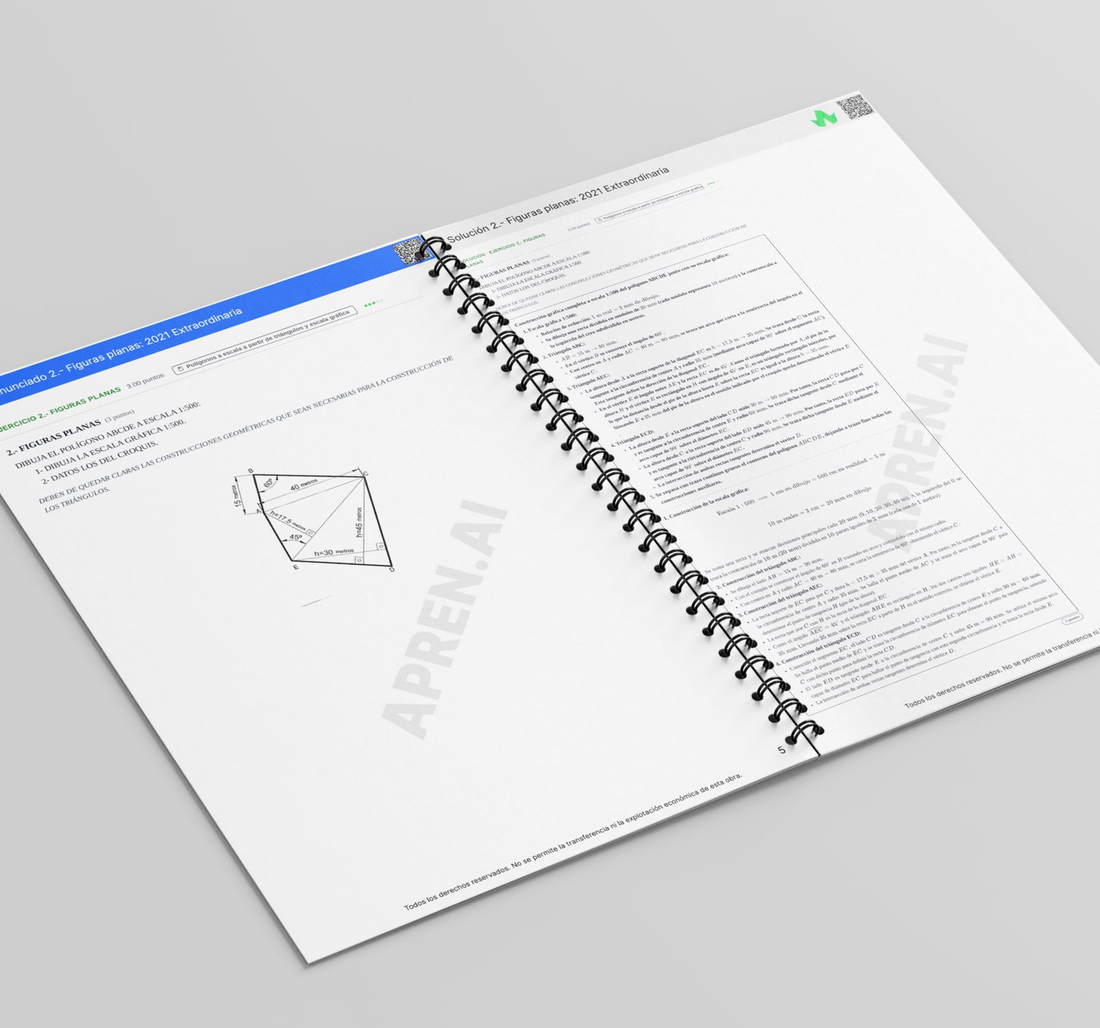 Dosier de exámenes de Dibujo técnico II