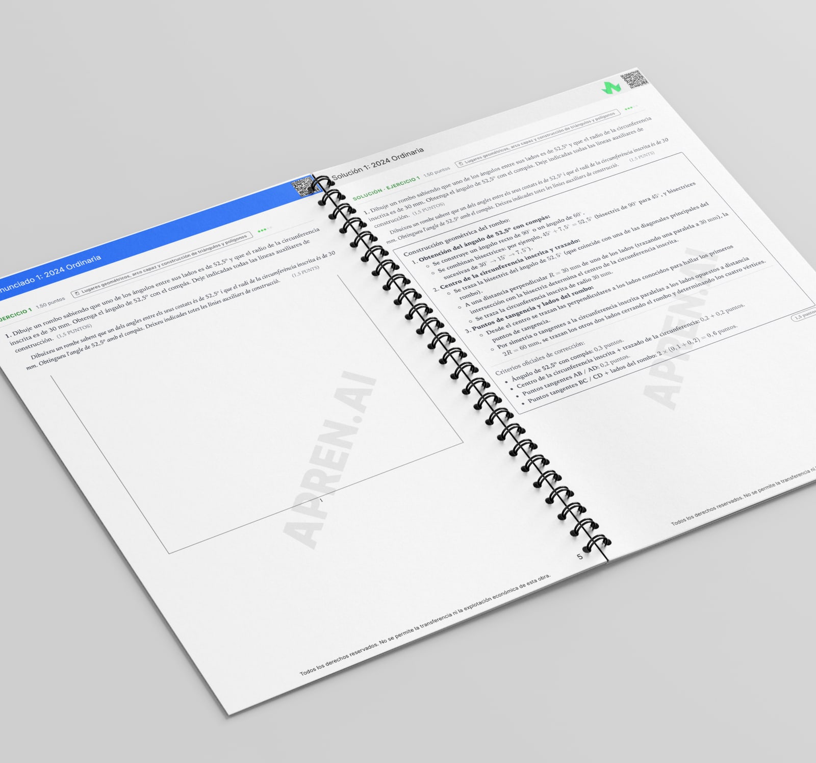 Dosier de exámenes de Dibujo técnico II