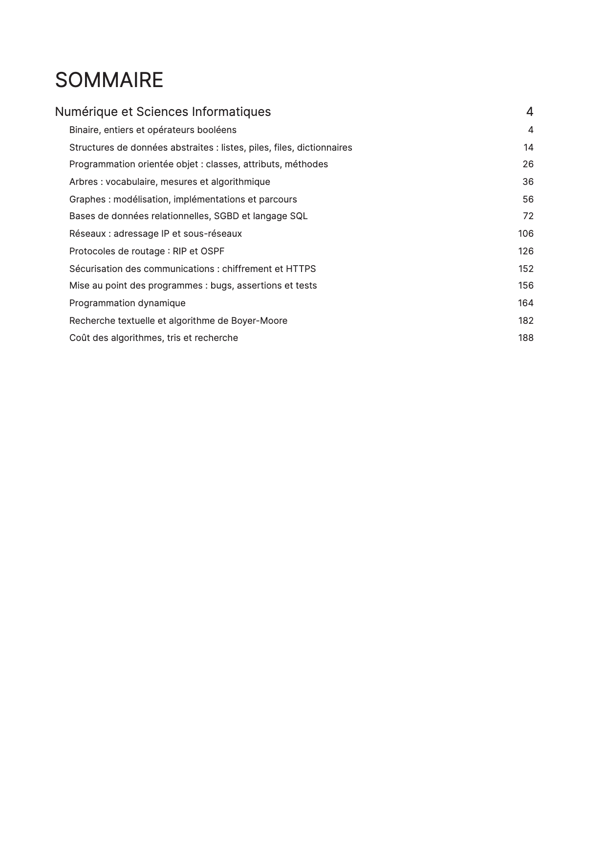 Dossier d'annales de Numérique et Sciences Informatiques