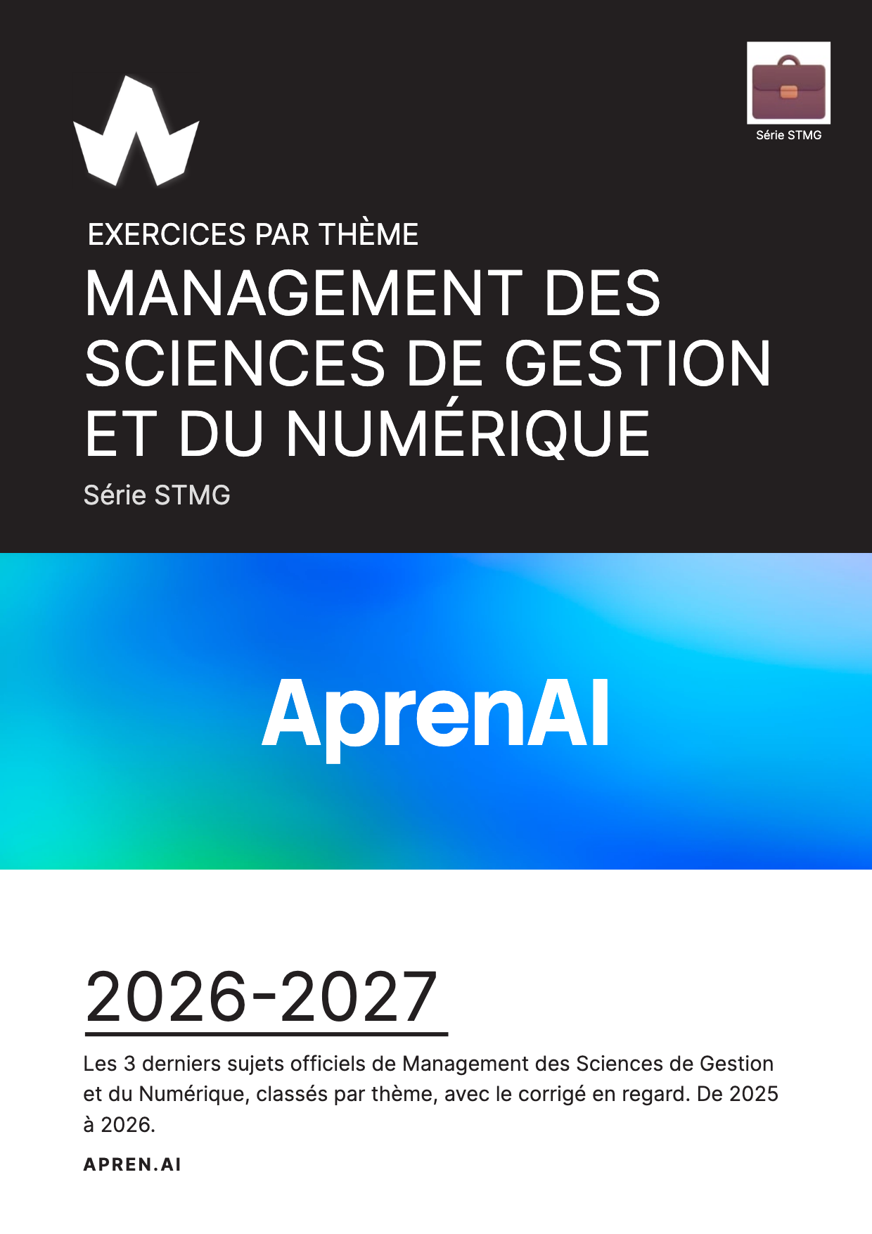 Dossier d'annales de Management des Sciences de Gestion et du Numérique