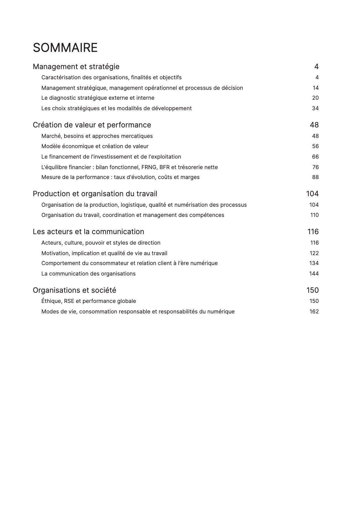 Dossier d'annales de Management des Sciences de Gestion et du Numérique