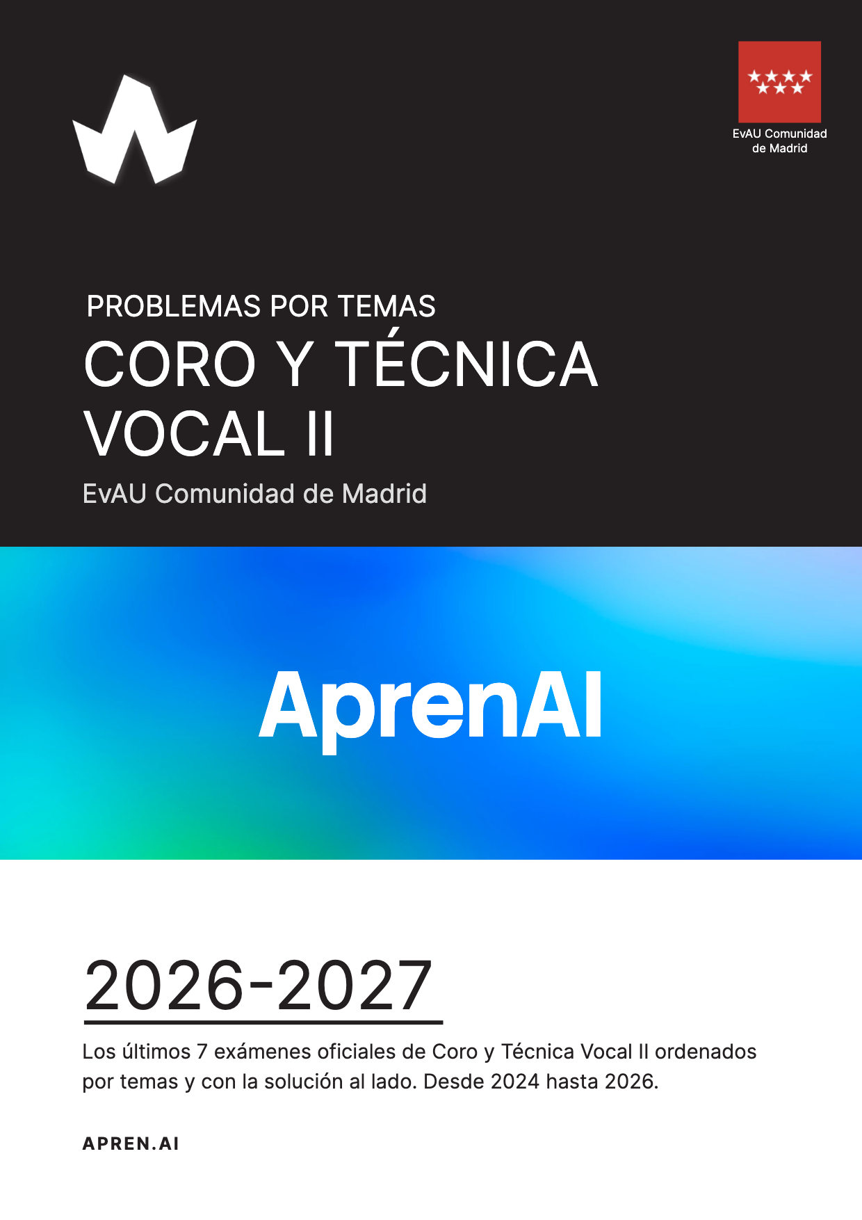 Dosier de exámenes de Coro y Técnica Vocal II