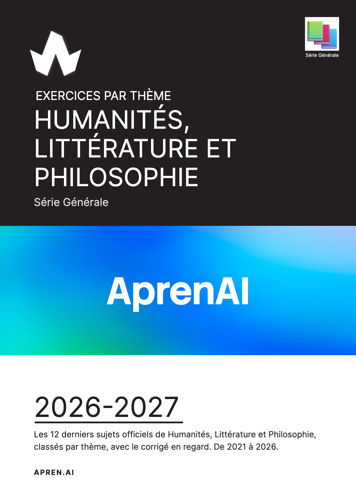 Dossier d'annales de Humanités, Littérature et Philosophie