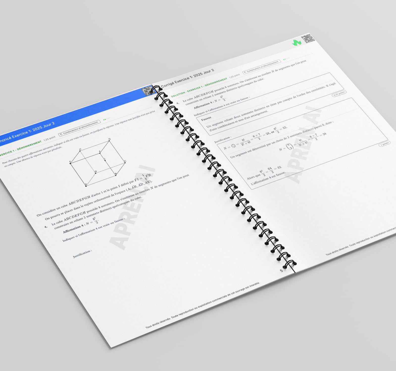 Dossier d'annales de Mathématiques