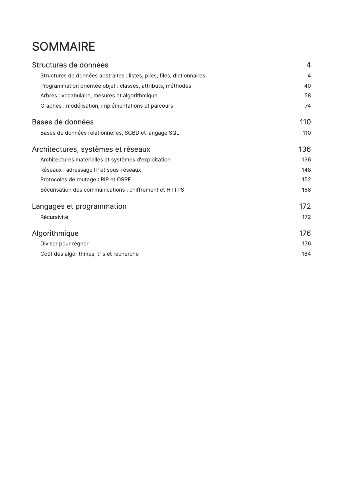 Dossier d'annales de Numérique et Sciences Informatiques