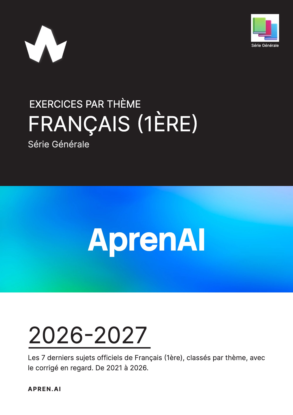 Dossier d'annales de Français (1ère)