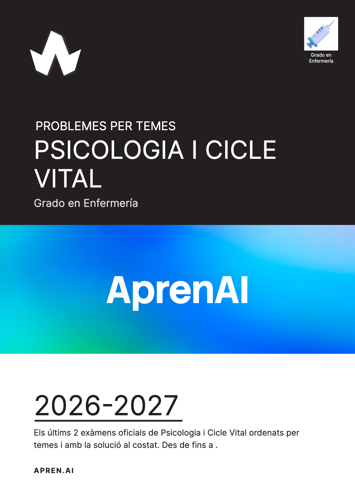 Dossier d'exàmens de Psicologia i Cicle Vital