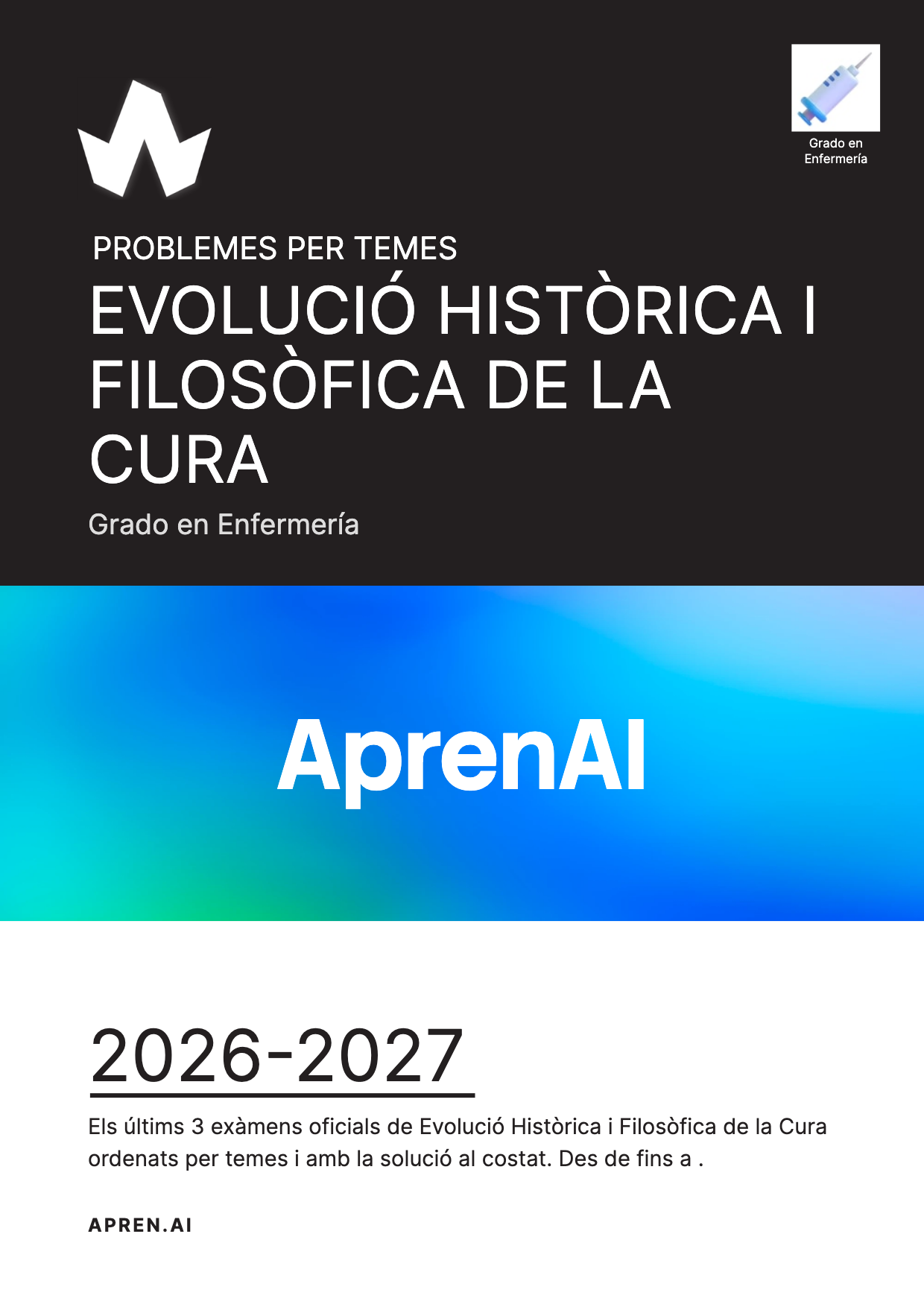 Dossier d'exàmens de Evolució Històrica i Filosòfica de la Cura