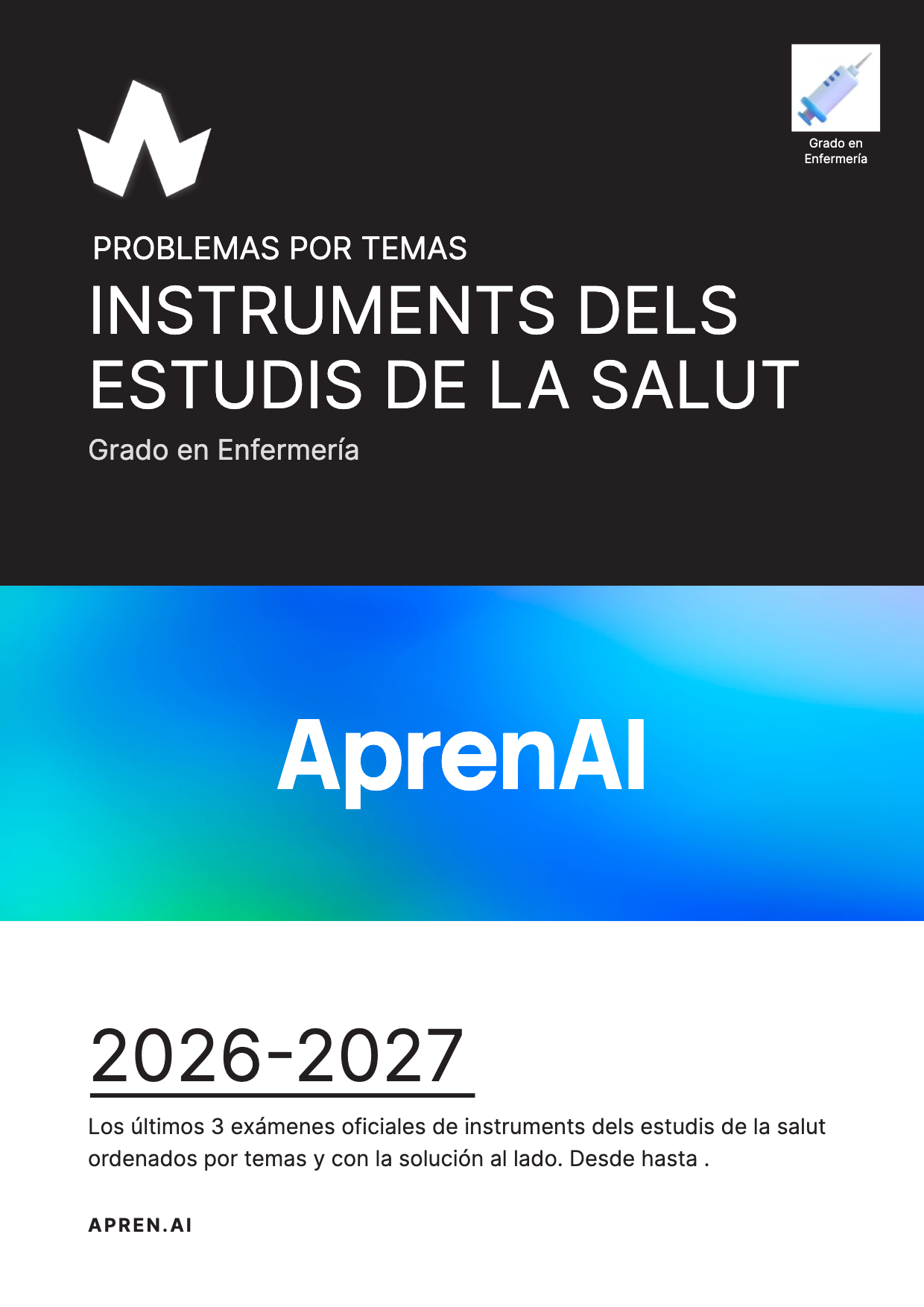 Dosier de exámenes de instruments dels estudis de la salut