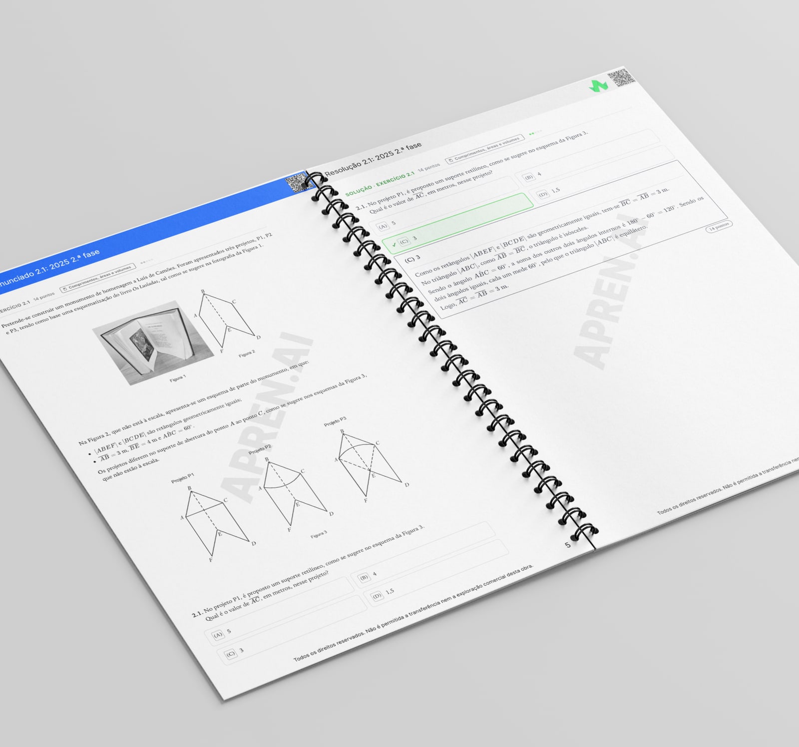 Dossiê de exames de Matemática B