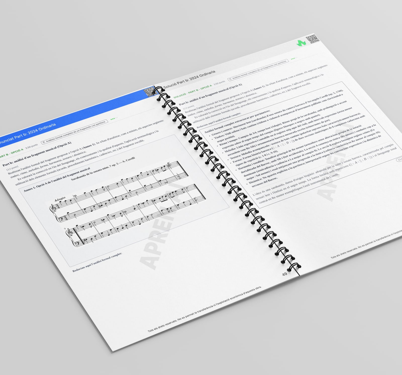 Dossier d'exàmens de Análisis Musical II