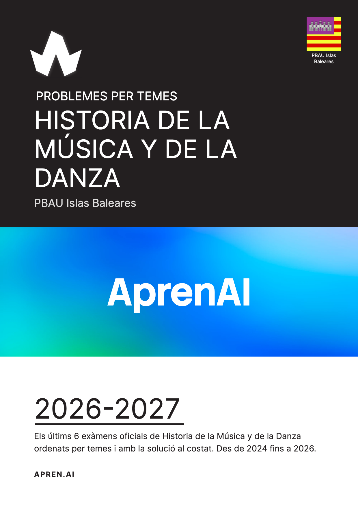 Dossier d'exàmens de Historia de la Música y de la Danza