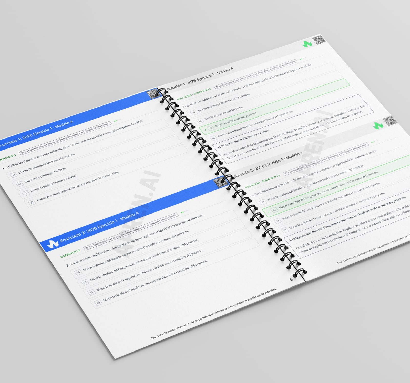 Dosier de exámenes de Tramitación Procesal y Administrativa (examen oficial)