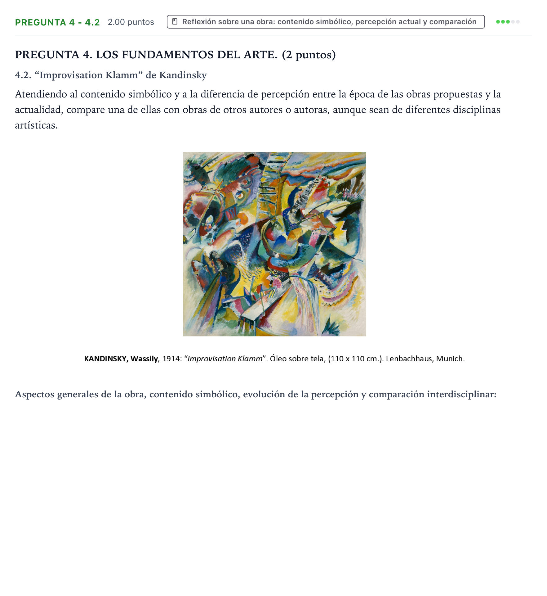 Enunciado: Pregunta 4 - 4.2 · Fundamentos Artísticos PAU Galicia Ordinaria 2025