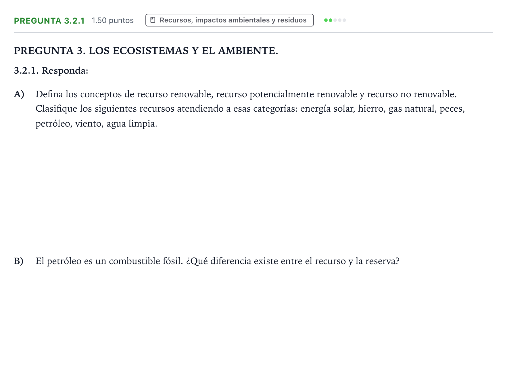 Enunciado: Pregunta 3.2.1 · Ciencias Generales PAU Galicia Ordinaria 2025