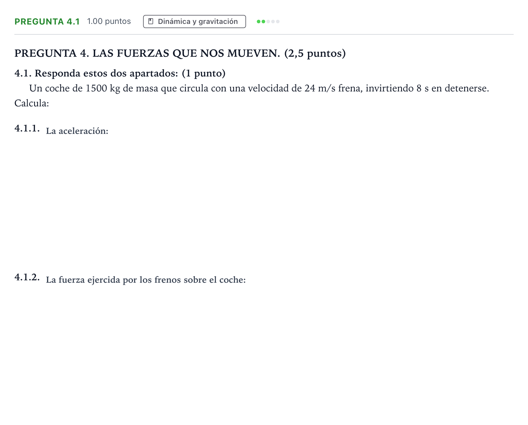 Enunciado: Pregunta 4.1 · Ciencias Generales PAU Galicia Ordinaria 2025