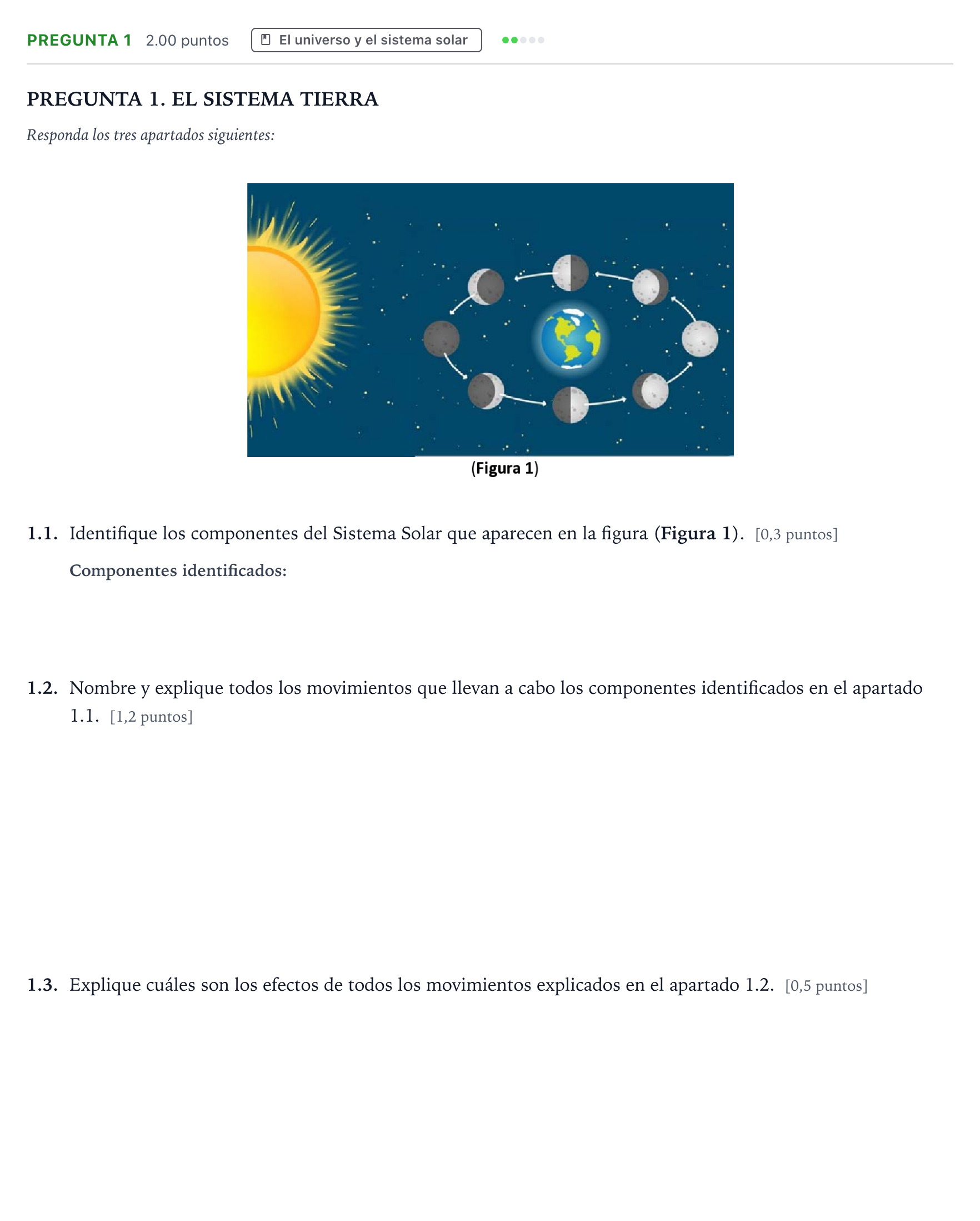 Enunciado: Pregunta 1 · Ciencias Generales PAU Galicia Ordinaria 2024