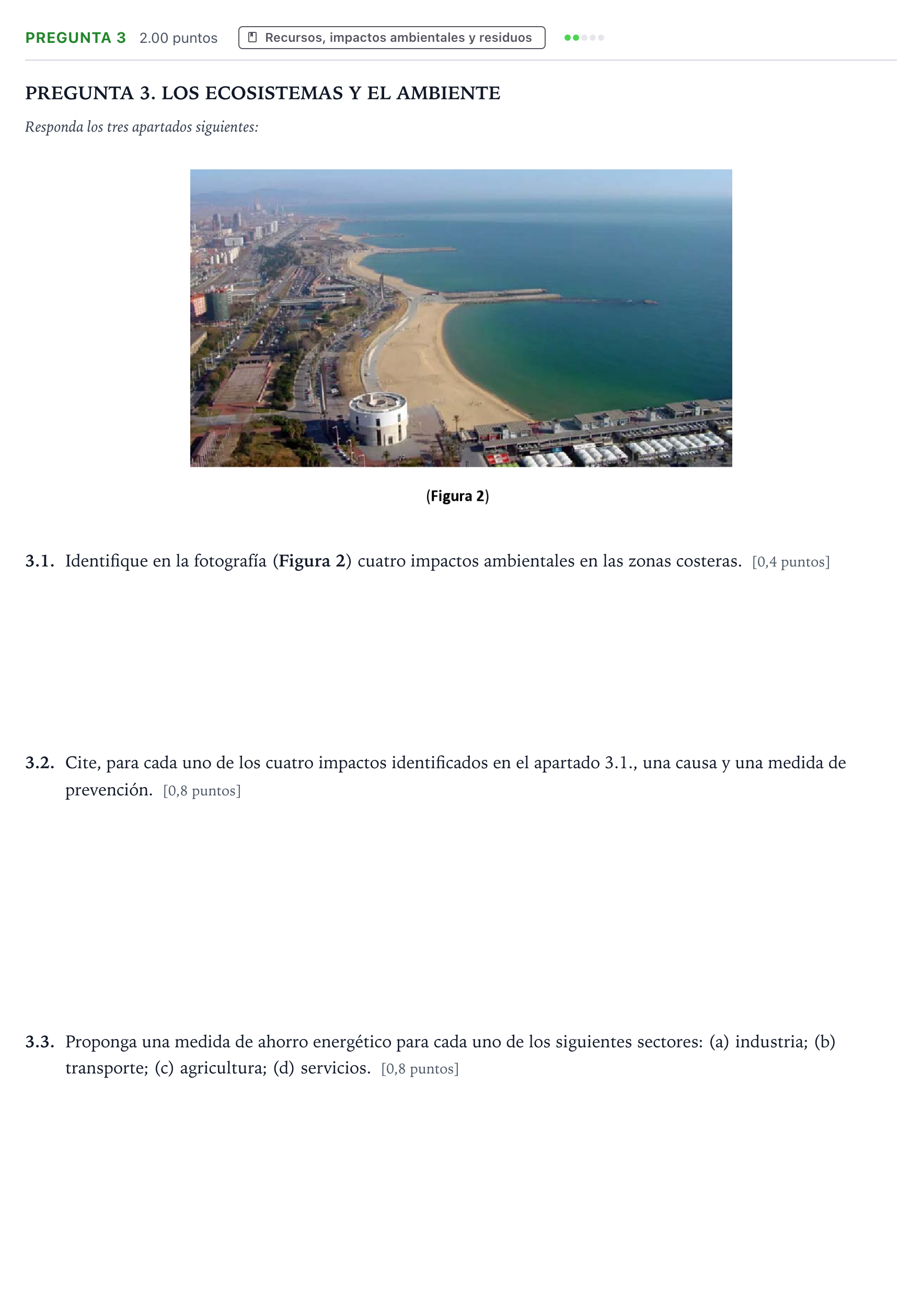 Enunciado: Pregunta 3 · Ciencias Generales PAU Galicia Ordinaria 2024