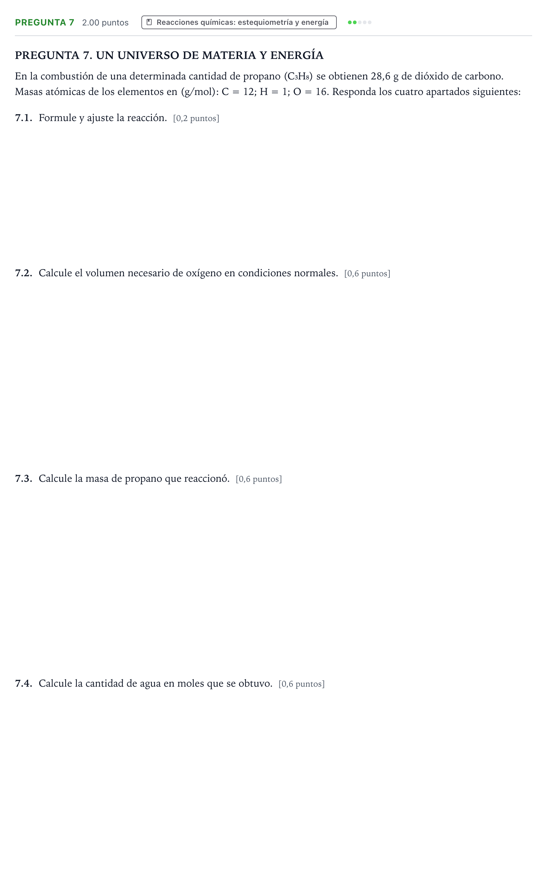 Enunciado: Pregunta 7 · Ciencias Generales PAU Galicia Ordinaria 2024