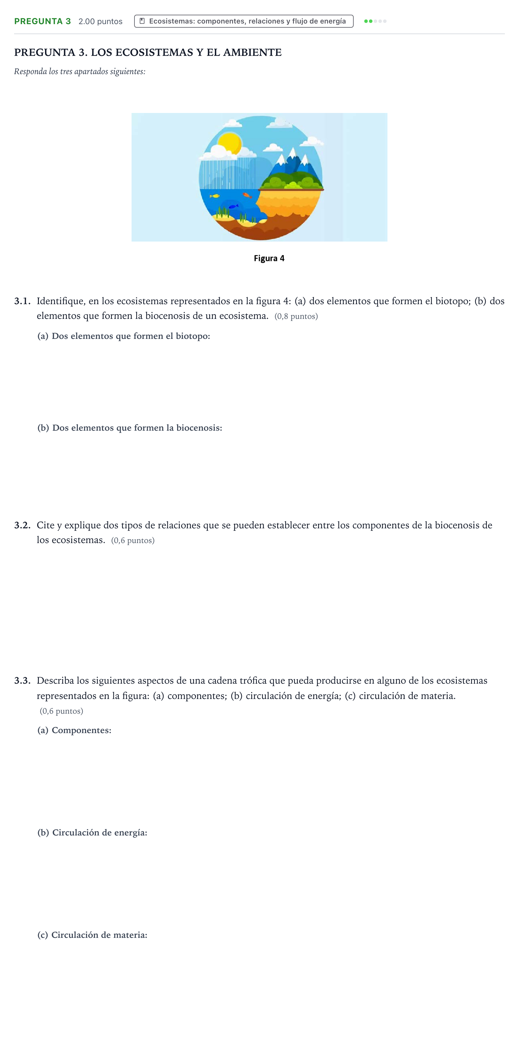 Enunciado: Pregunta 3 · Ciencias Generales PAU Galicia Extraordinaria 2024