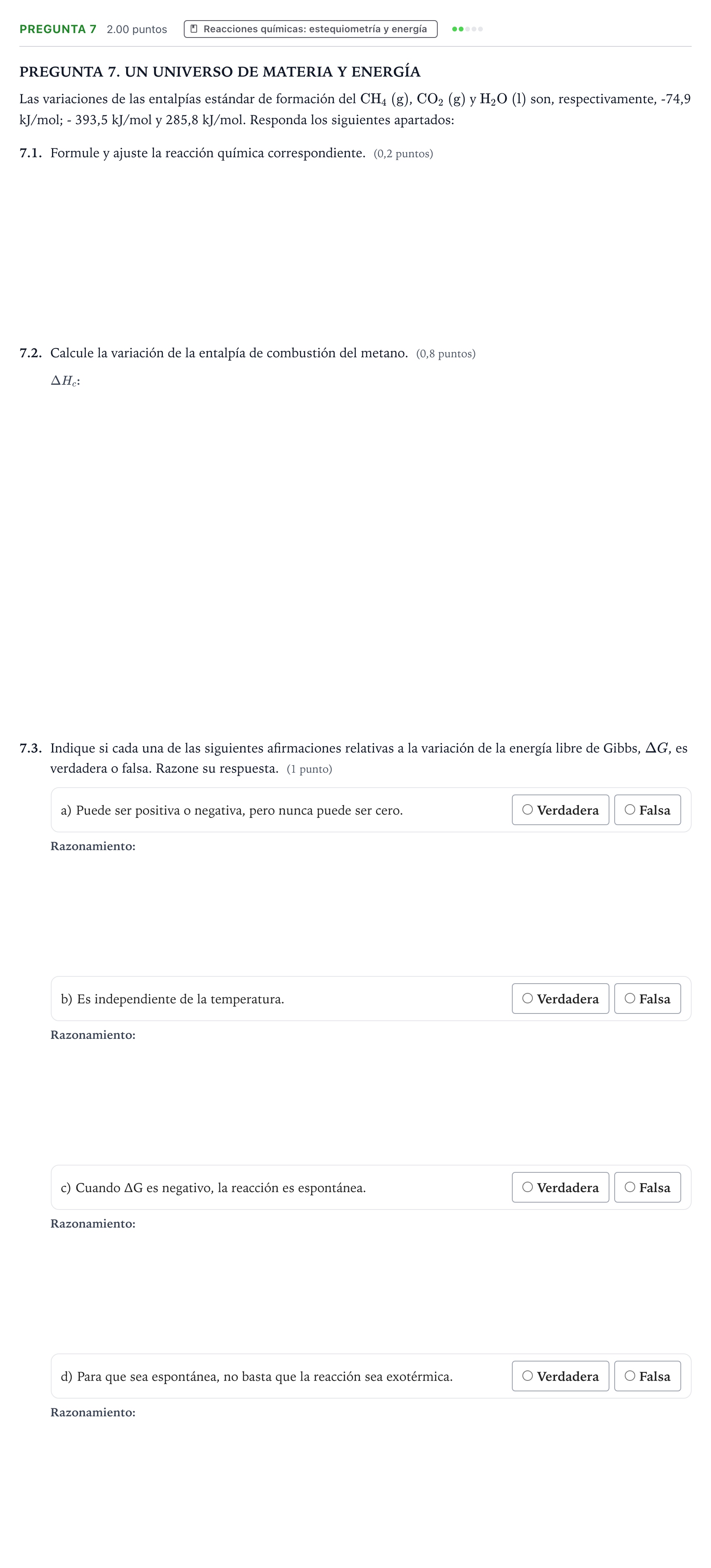 Enunciado: Pregunta 7 · Ciencias Generales PAU Galicia Extraordinaria 2024