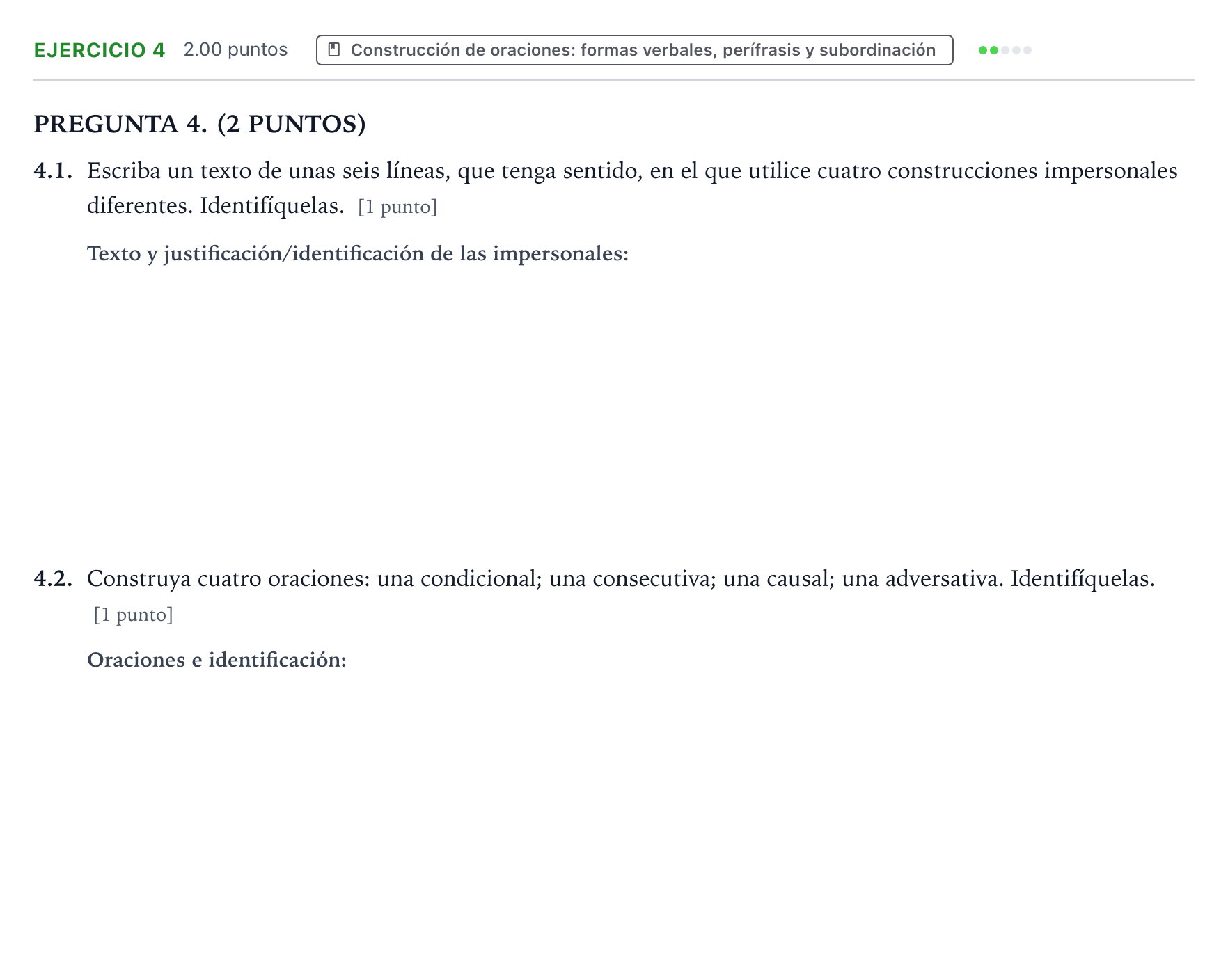 Enunciado: Problema 4 · Lengua Castellana y Literatura II PAU Galicia Ordinaria 2023