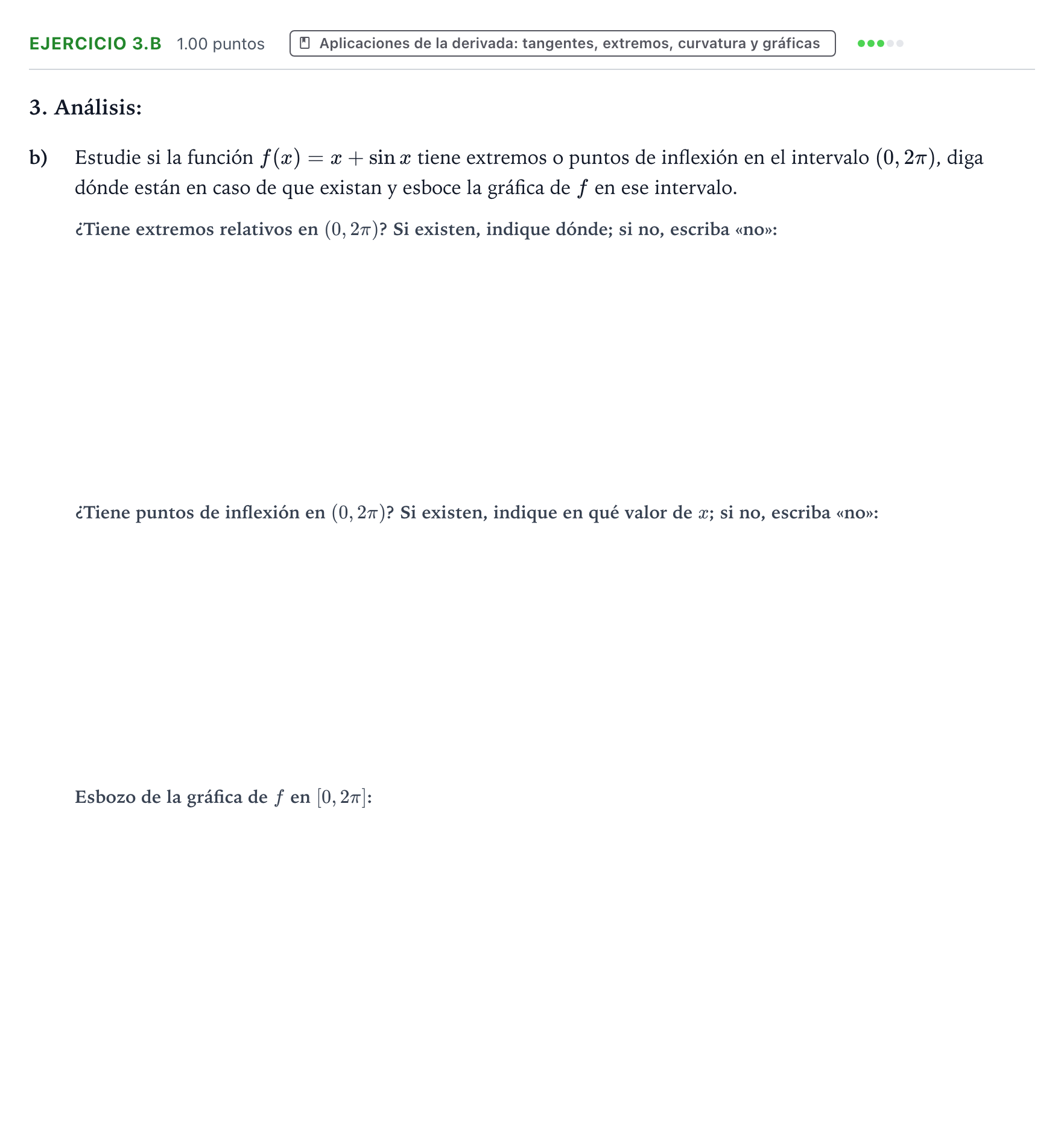 Enunciado: Ejercicio 3.b · Matemáticas II PAU Galicia Ordinaria 2023