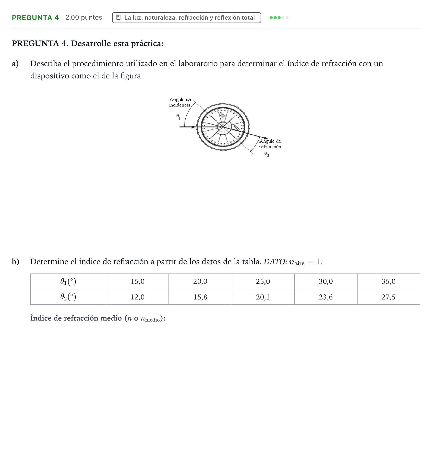 Enunciado: Pregunta 4 · Física PAU Galicia Ordinaria 2023