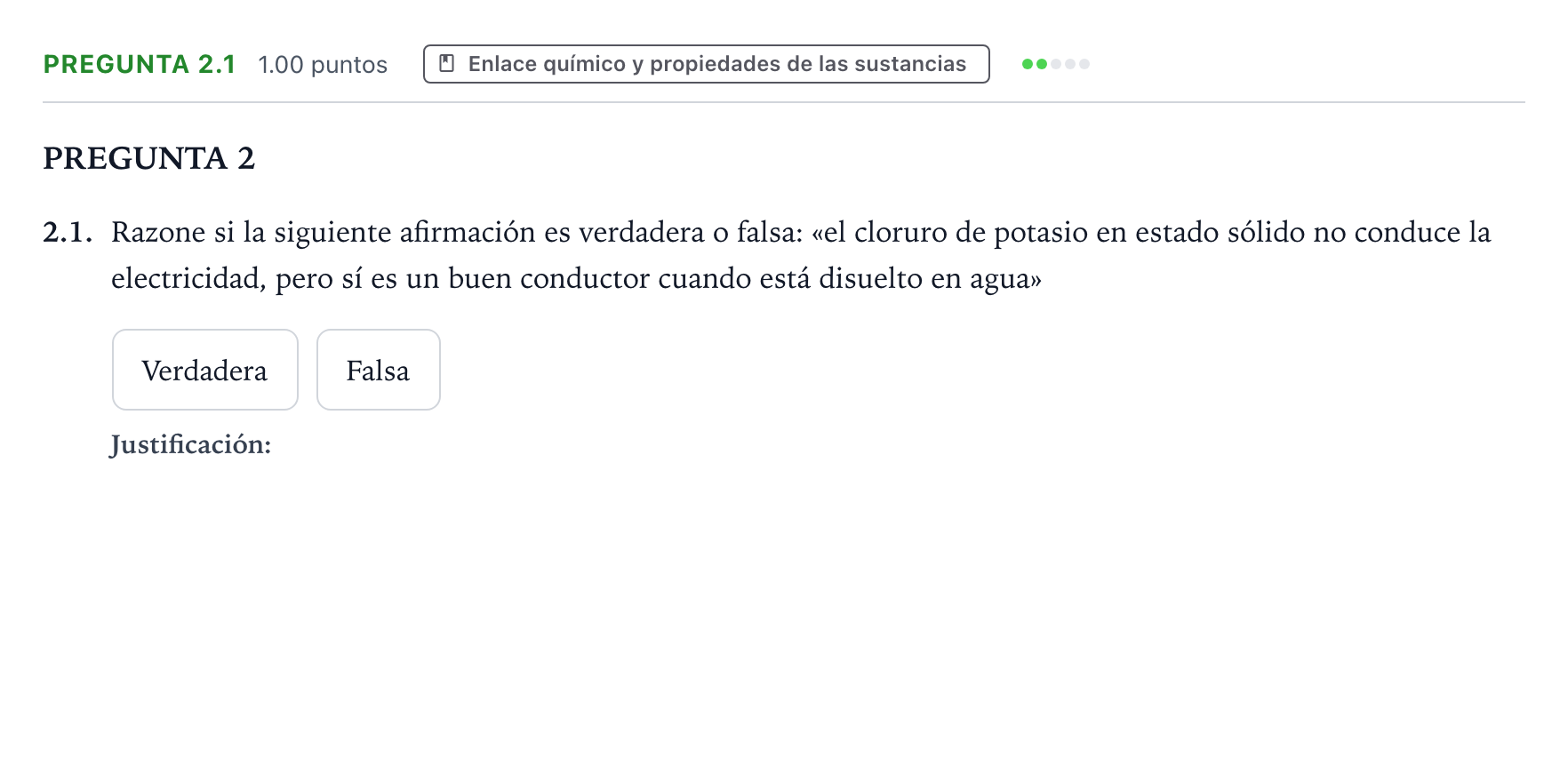 Enunciado: Pregunta 2.1 - Enlace químico · Química PAU Galicia Ordinaria 2023