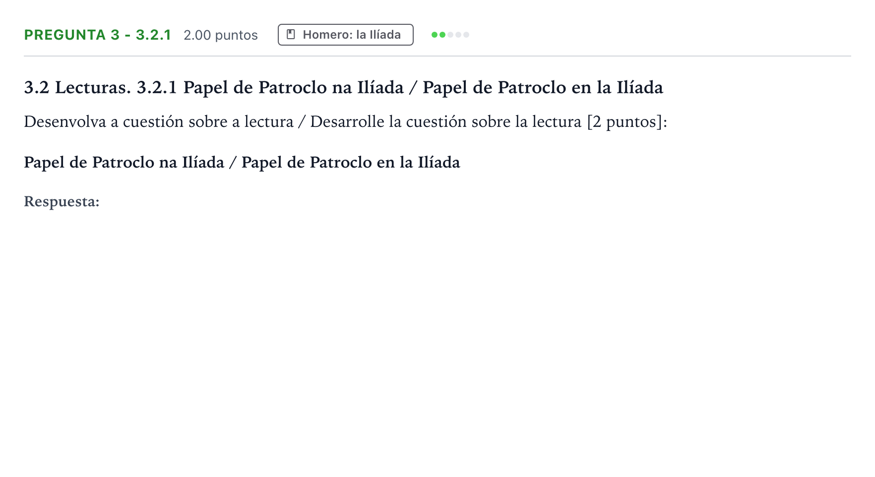 Enunciado: Pregunta 3 - 3.2.1 · Griego II PAU Galicia Ordinaria 2023