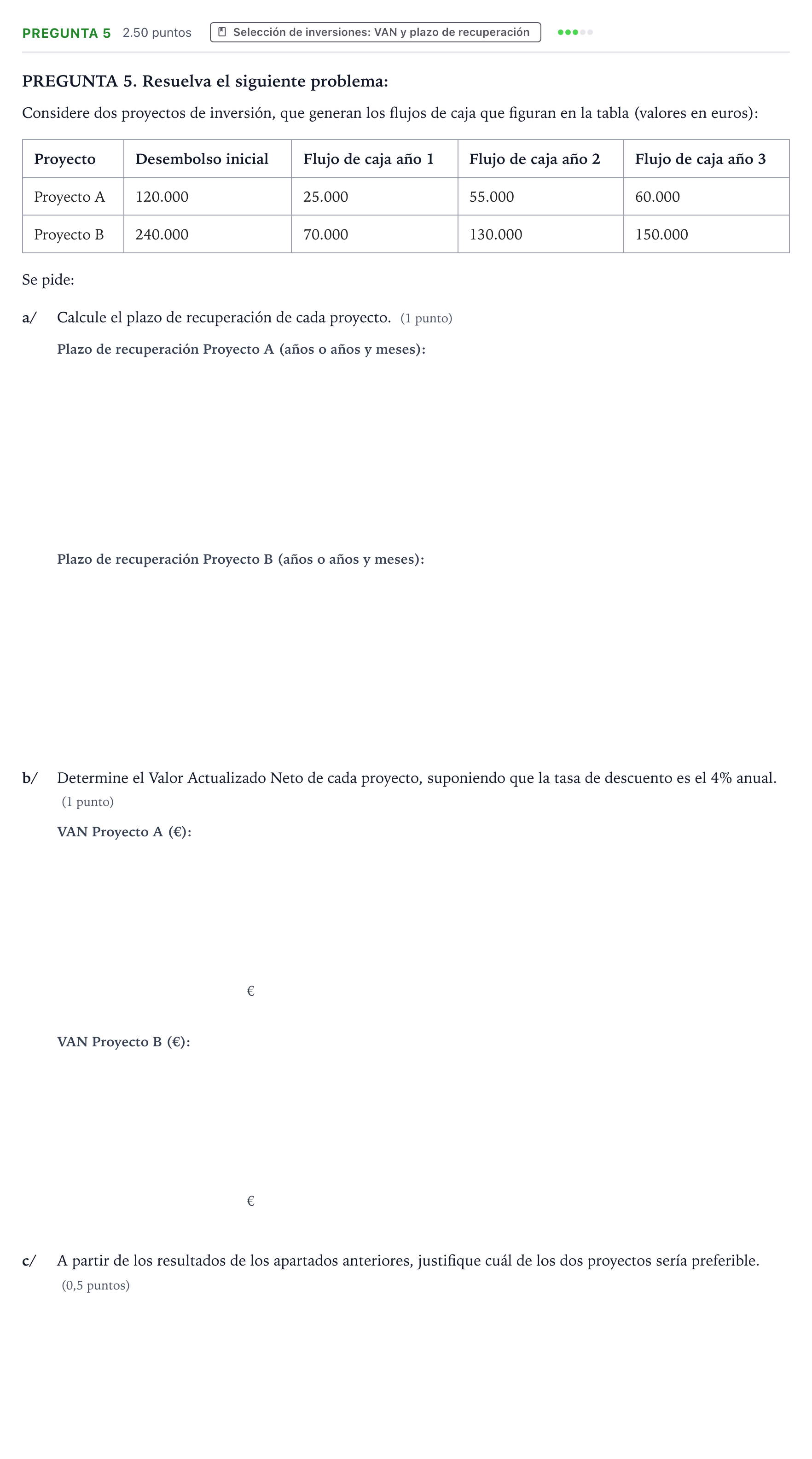 Enunciado: Pregunta 5 · Empresa y Diseño de Modelos de Negocio PAU Galicia Extraordinaria 2023