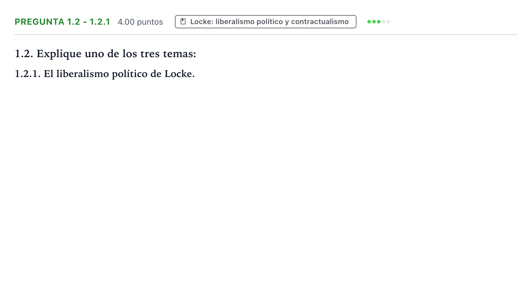 Enunciado: Pregunta 1.2 - 1.2.1 · Historia de la Filosofía PAU Galicia Ordinaria 2023