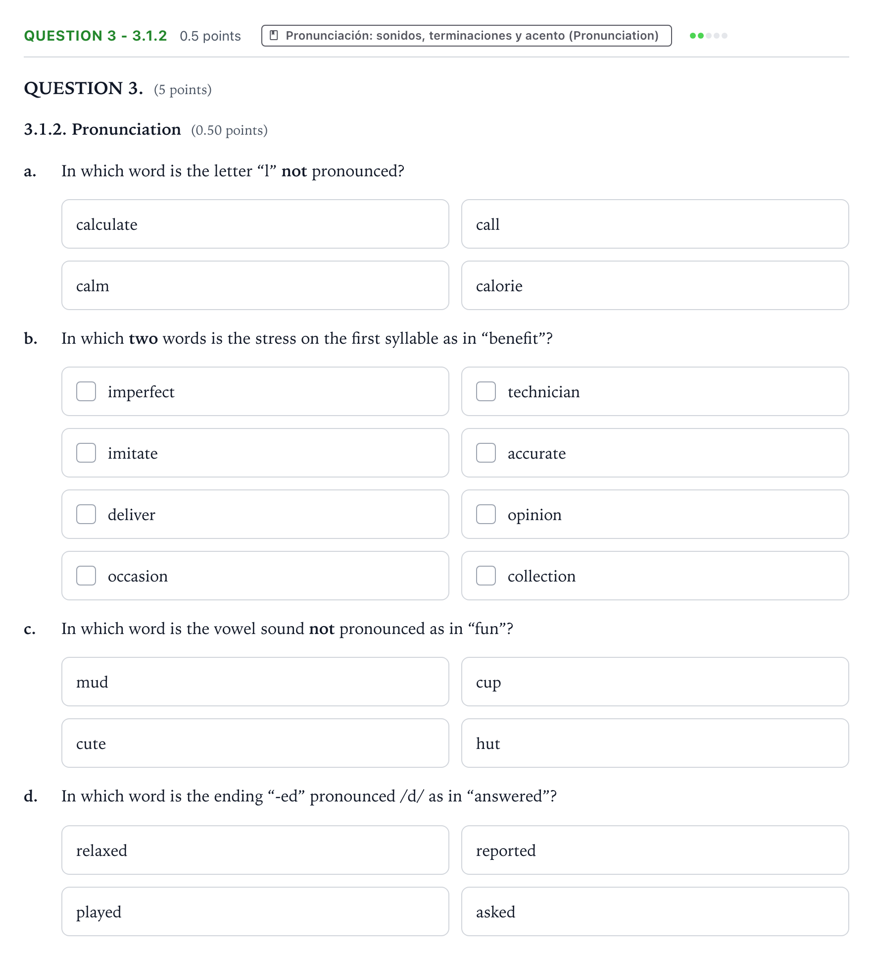 Enunciado: Question 3 - 3.1.2 · Inglés PAU Galicia Ordinaria (2ª lengua extranjera) 2023