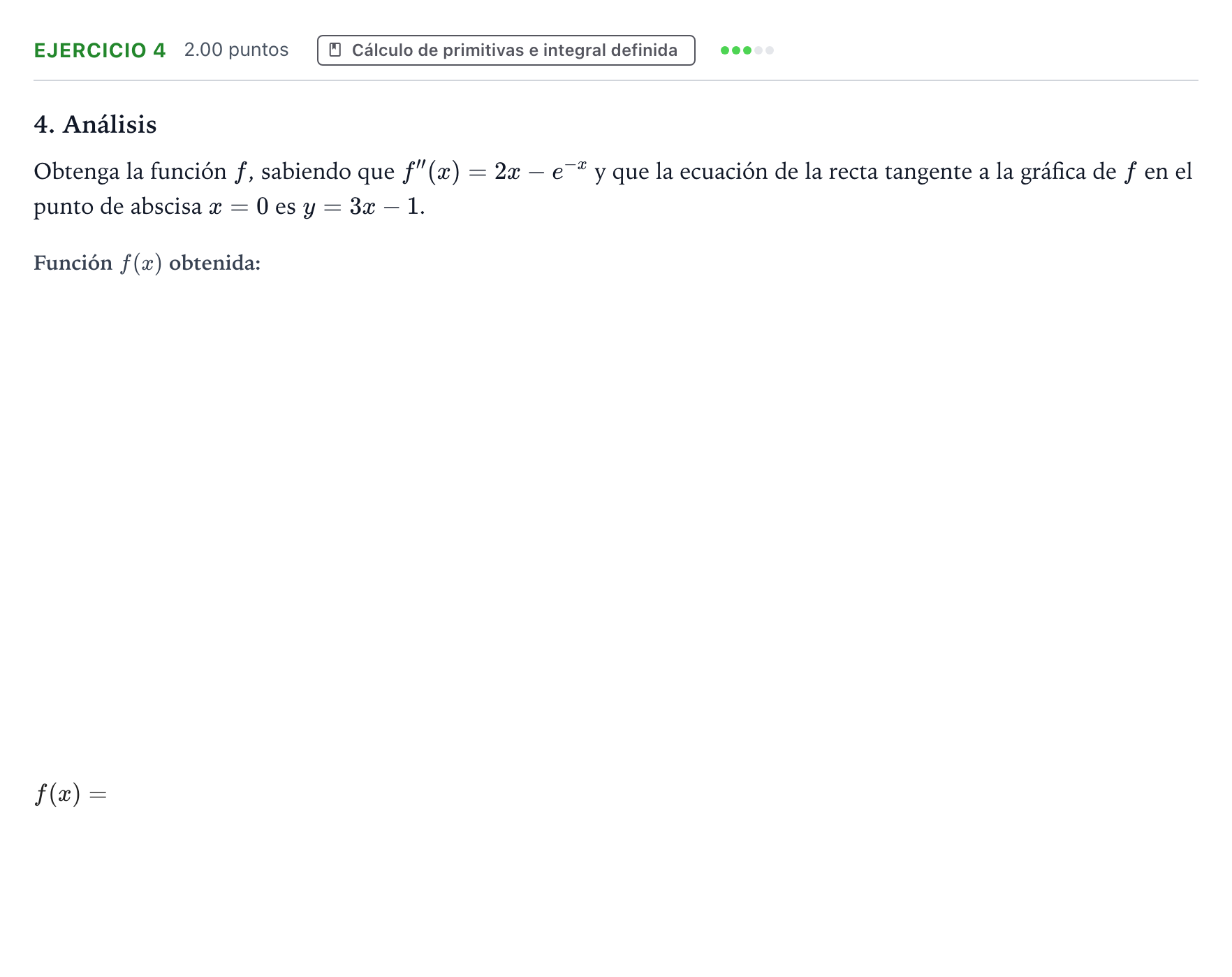 Enunciado: Problema 4 · Matemáticas II PAU Galicia Ordinaria 2022