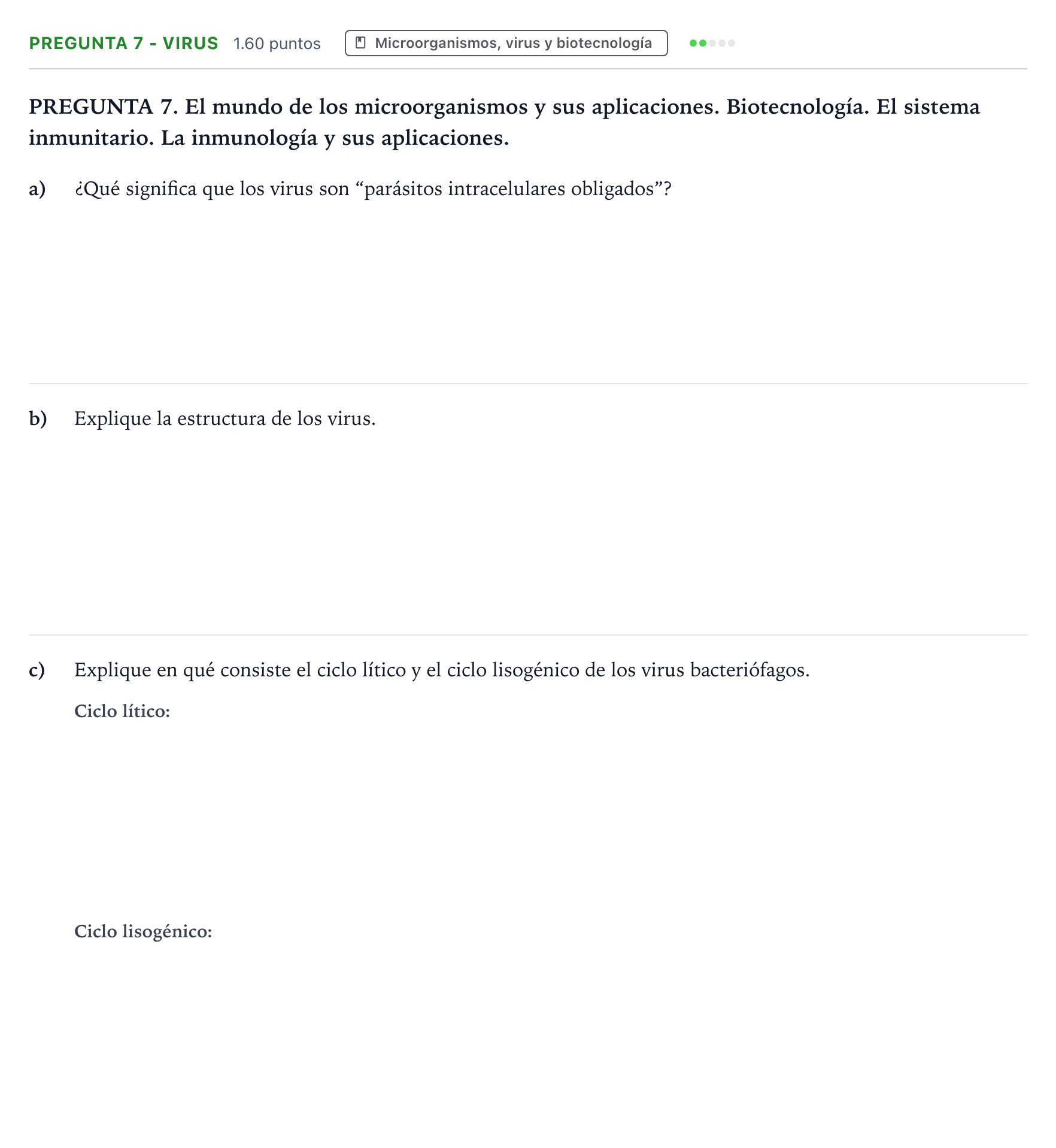 Enunciado: Pregunta 7 - Virus · Biología PAU Galicia Ordinaria 2022